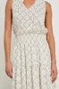 LOULOU DRESS - IVORY ZANZIBAR sold by Rails