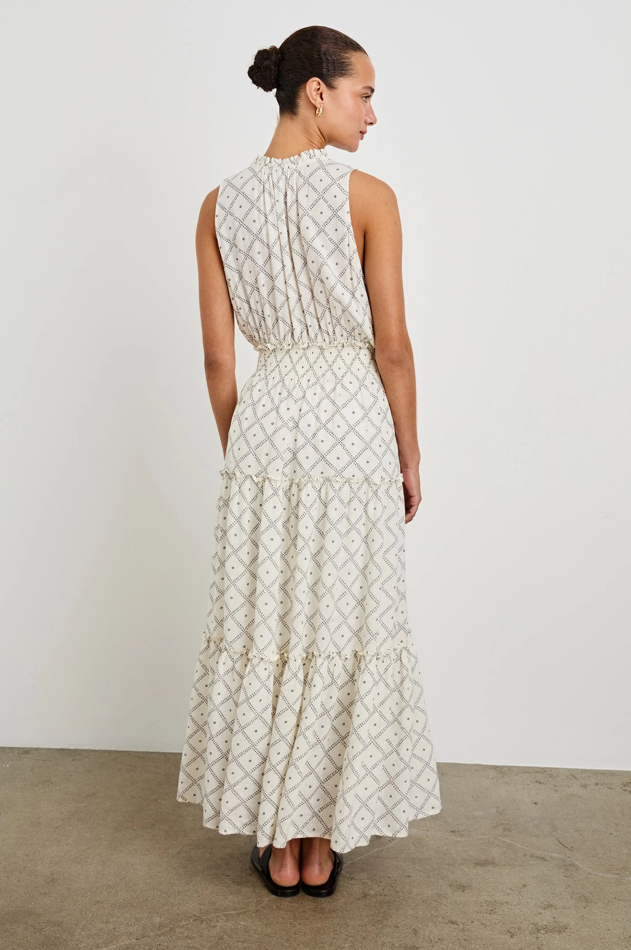 LOULOU DRESS - IVORY ZANZIBAR sold by Rails product image thumbnail 5