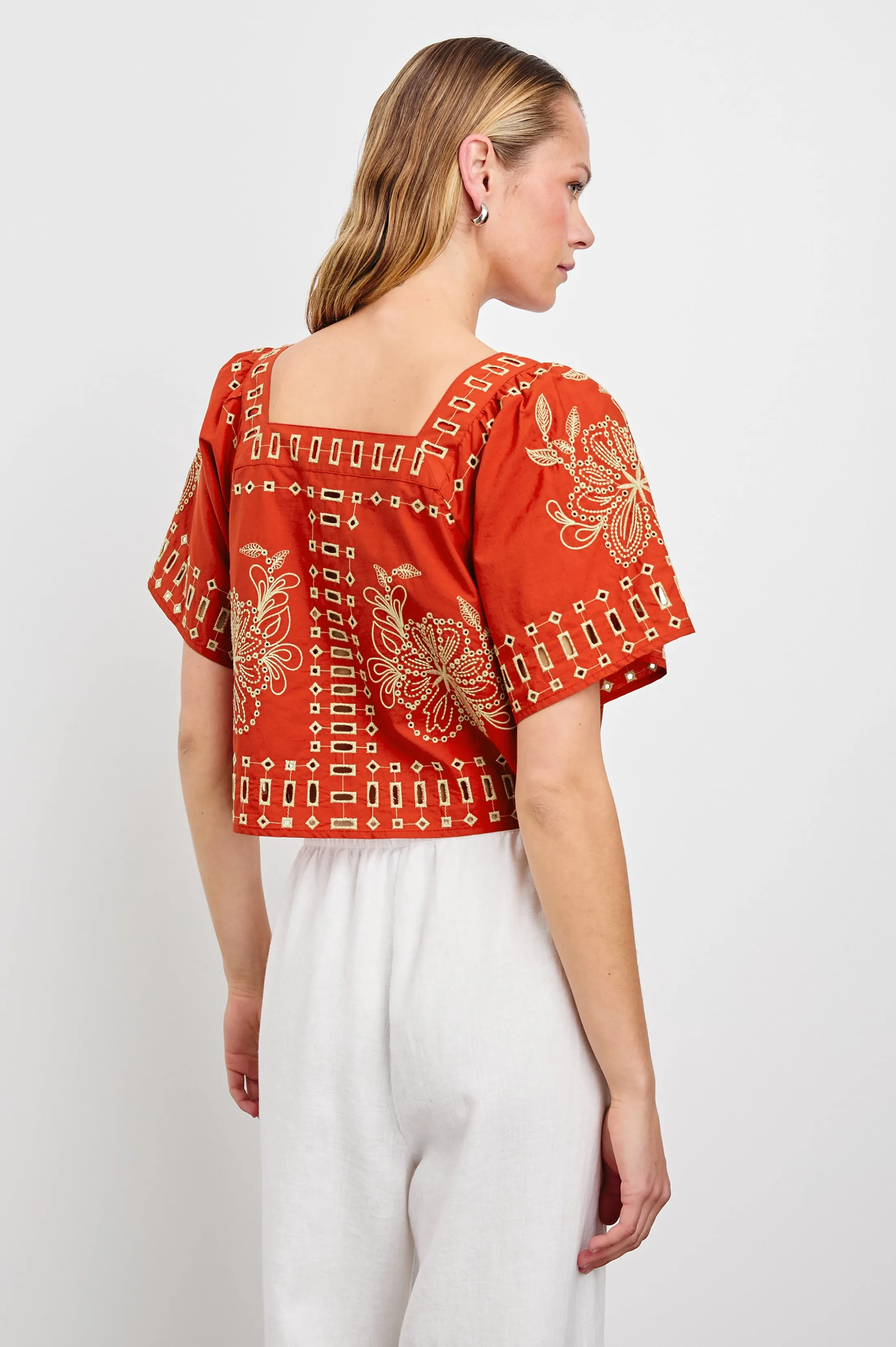 LAINE TOP - TERRACOTTA sold by Rails product image thumbnail 5