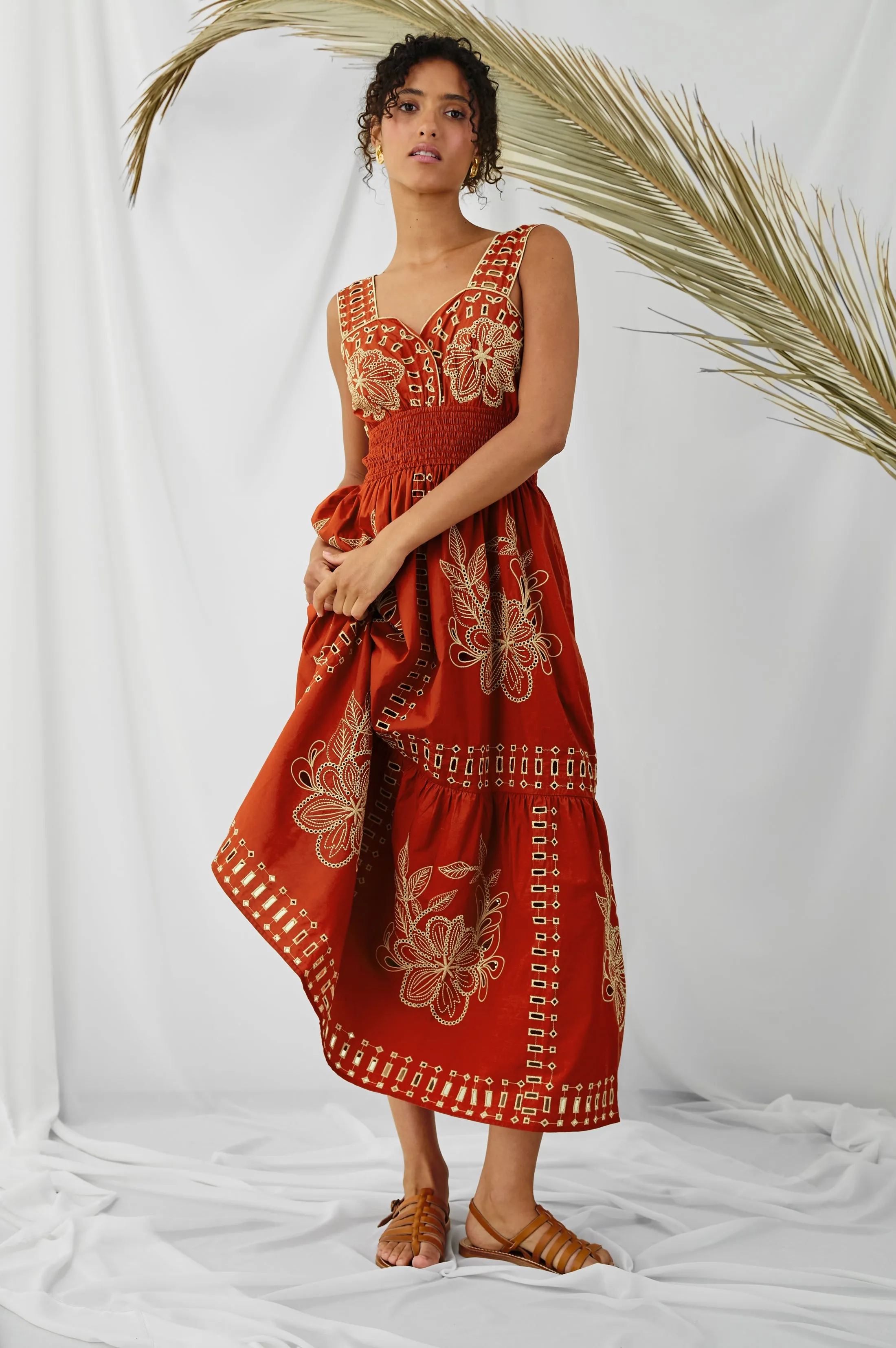 FAWN DRESS - TERRACOTTA sold by Rails product image thumbnail 4