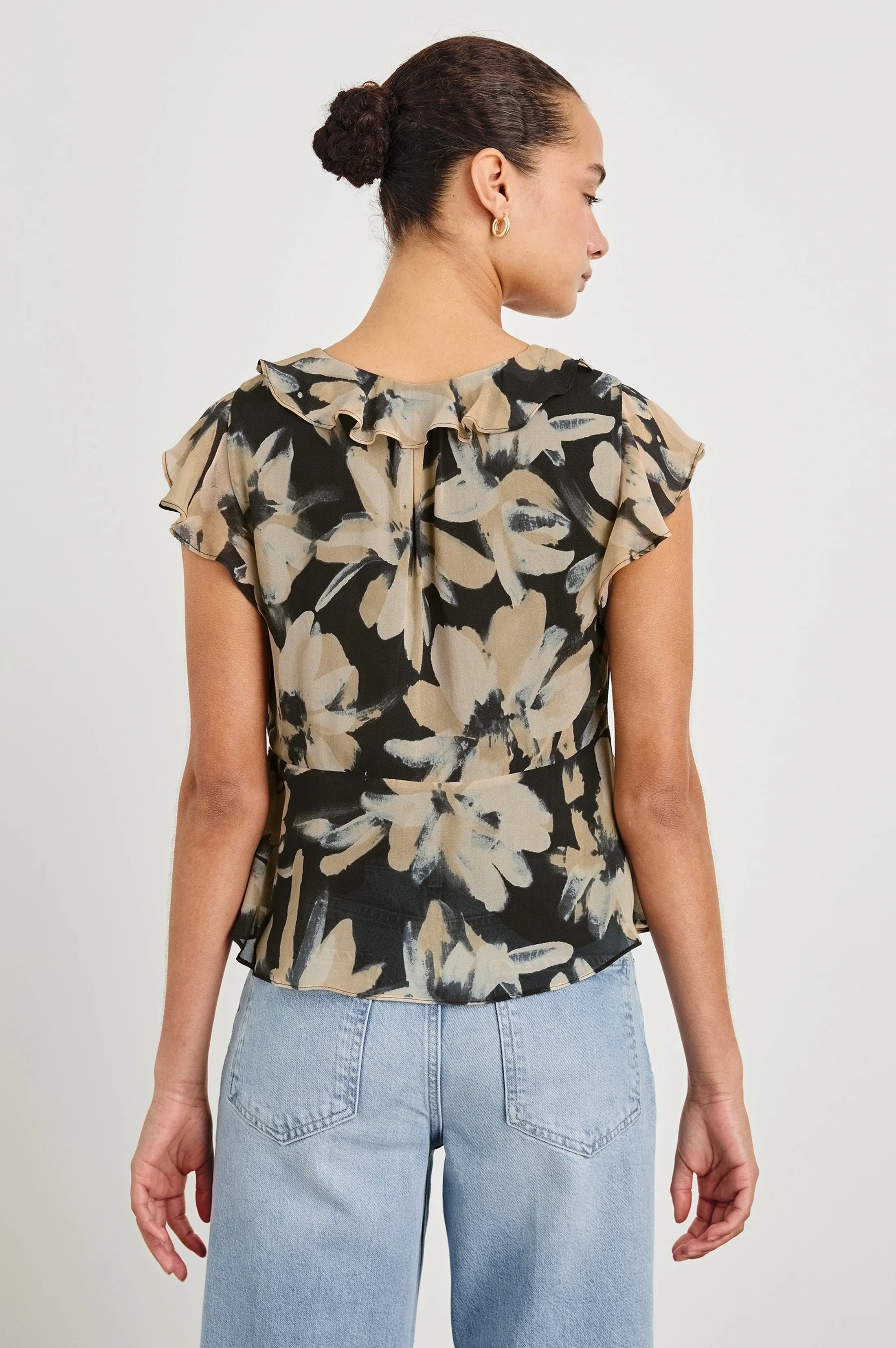 CARMINE TOP - CHARCOAL LILY sold by Rails product image thumbnail 4