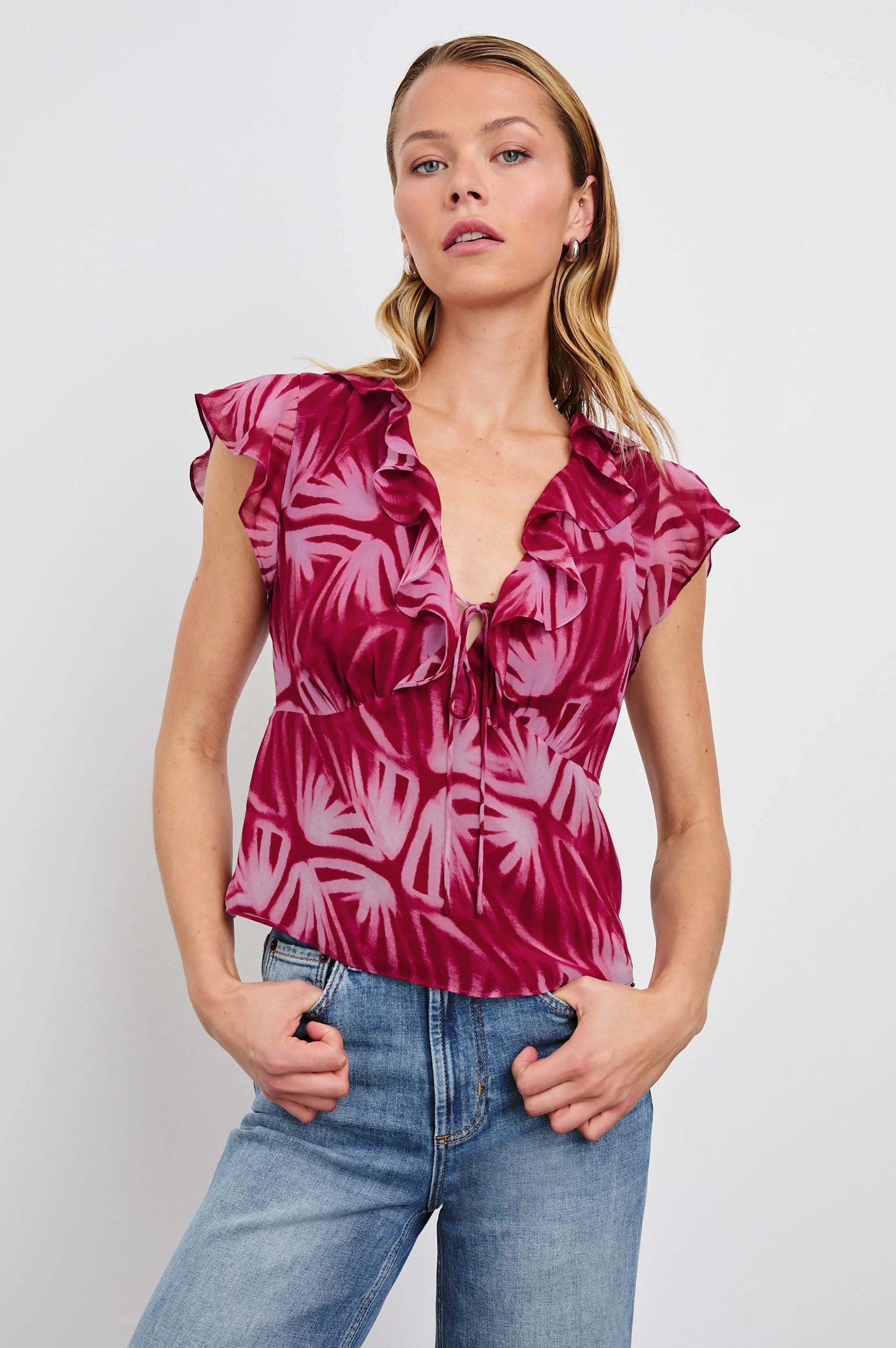 CARMINE TOP - BAHIA sold by Rails
