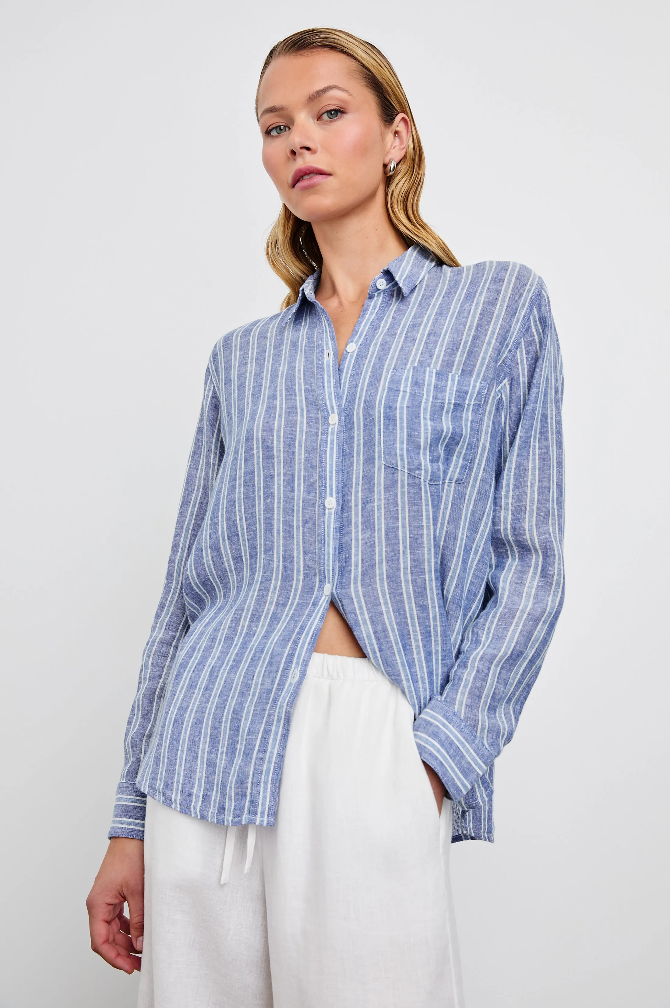 CHARLI SHIRT - LAKE VIEW STRIPE sold by Rails product image thumbnail 4