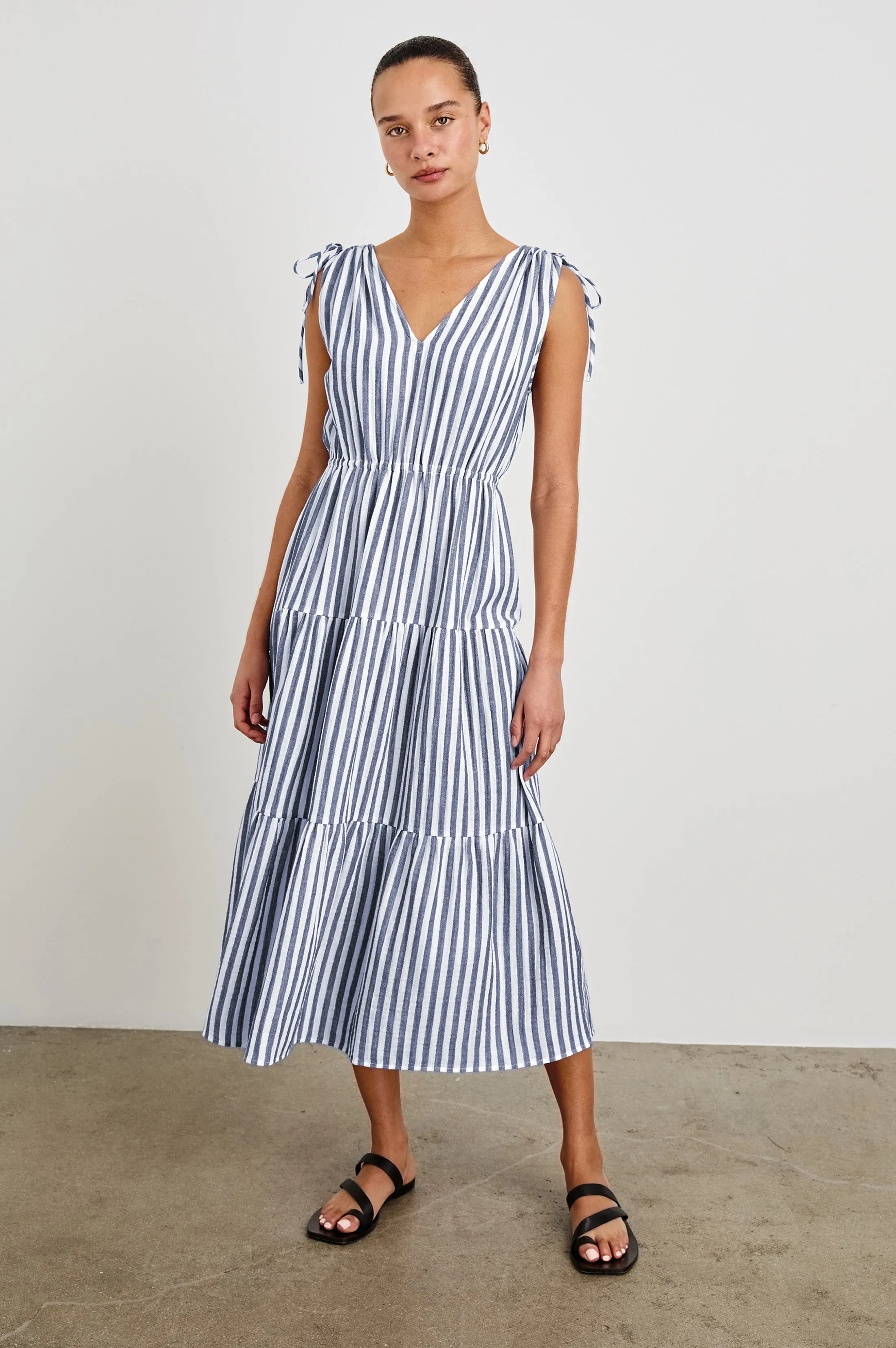 SUZETTE DRESS - ADMIRAL STRIPE sold by Rails