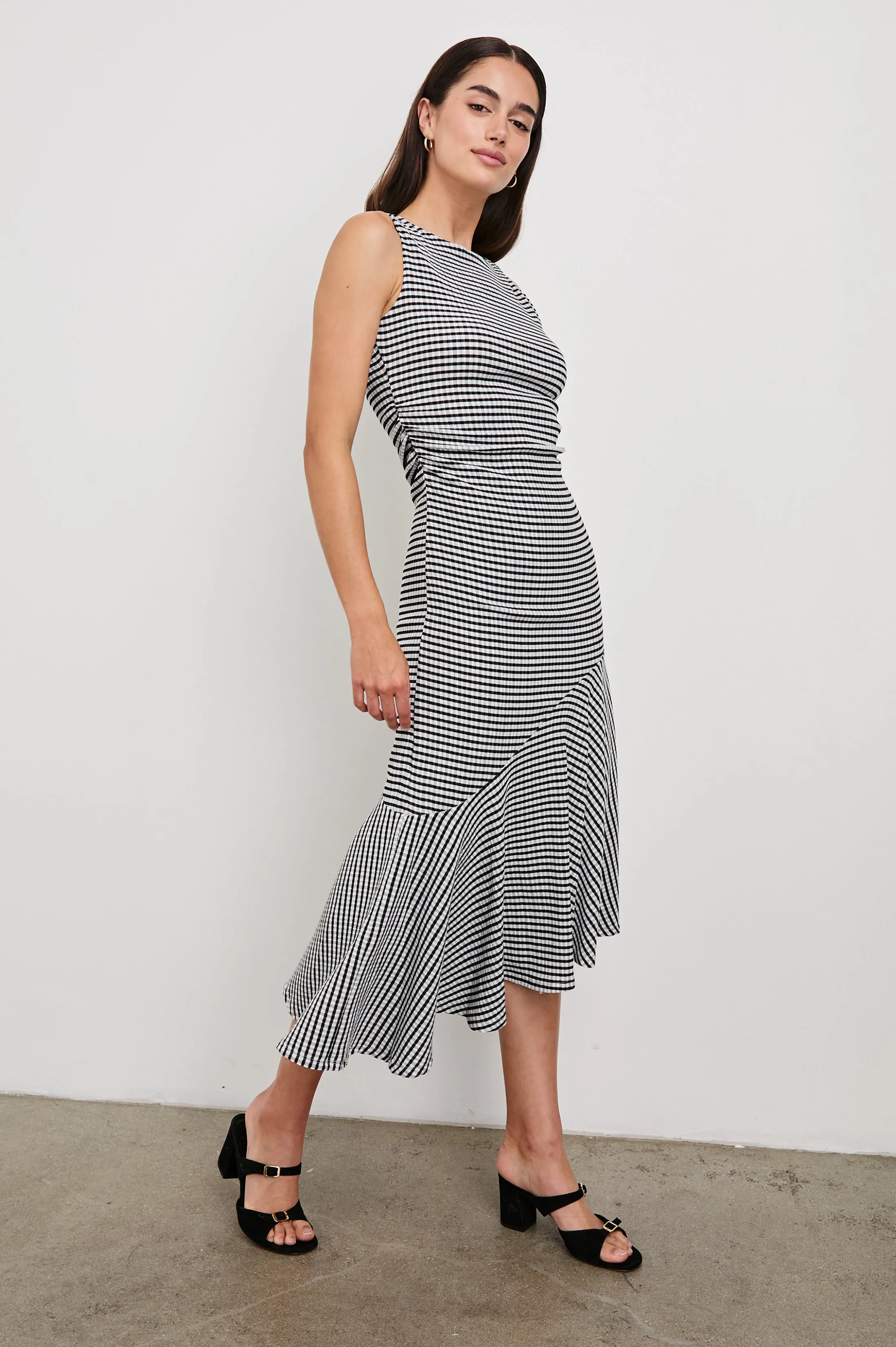 DAIJA DRESS - BLACK GINGHAM sold by Rails product image thumbnail 4
