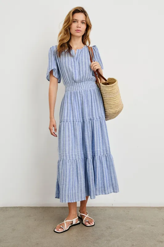 CANNES DRESS - LAKE VIEW STRIPE sold by Rails