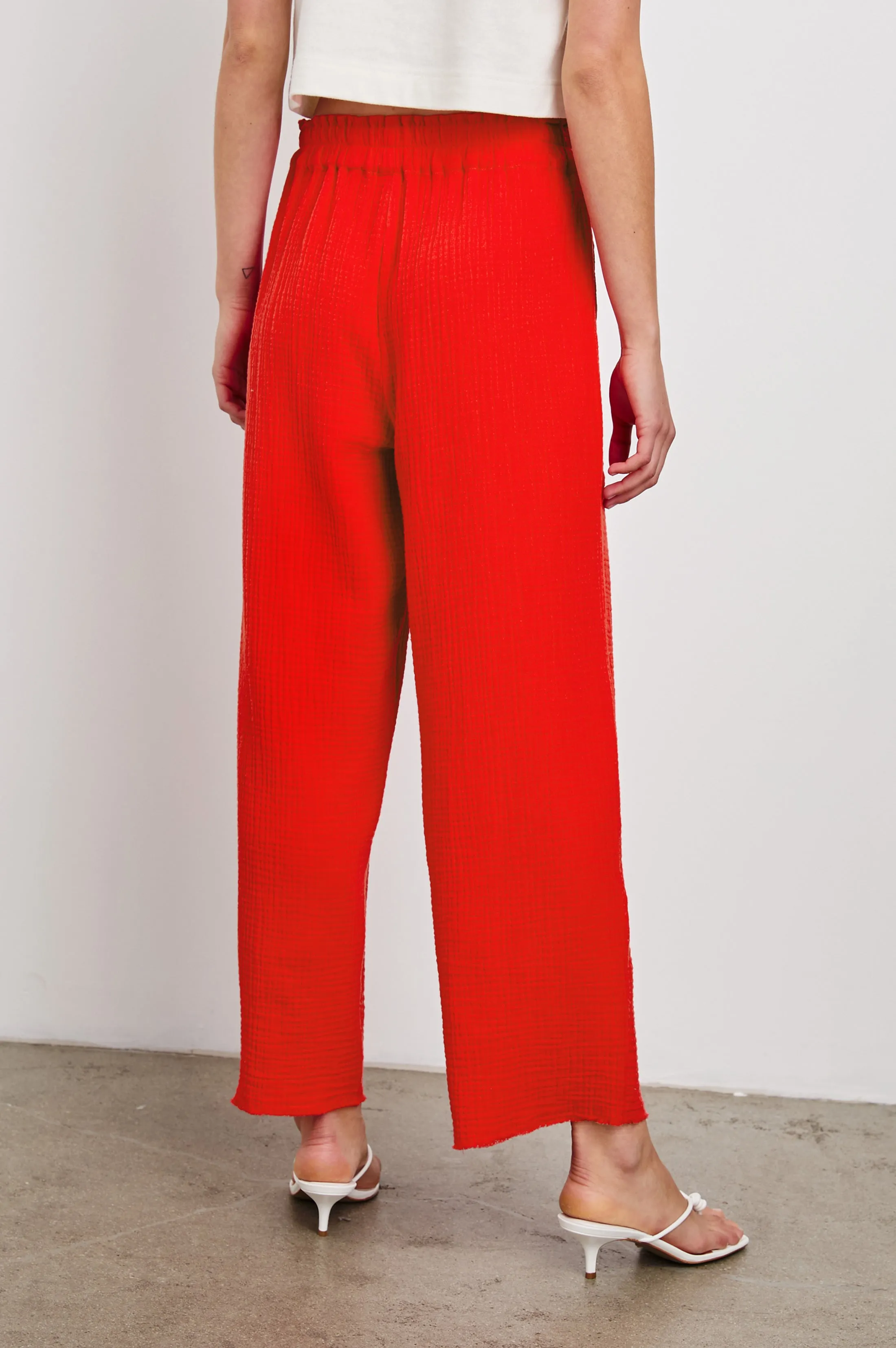 LEON CROP PANT - CHERRY sold by Rails product image thumbnail 5