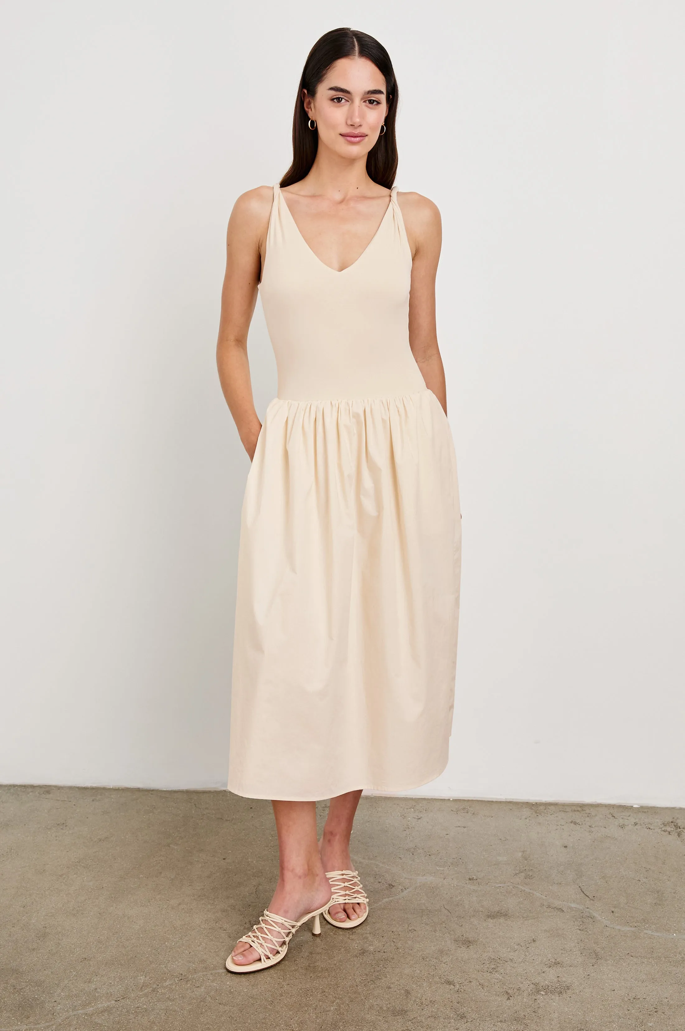 FRANCA DRESS - IVORY sold by Rails