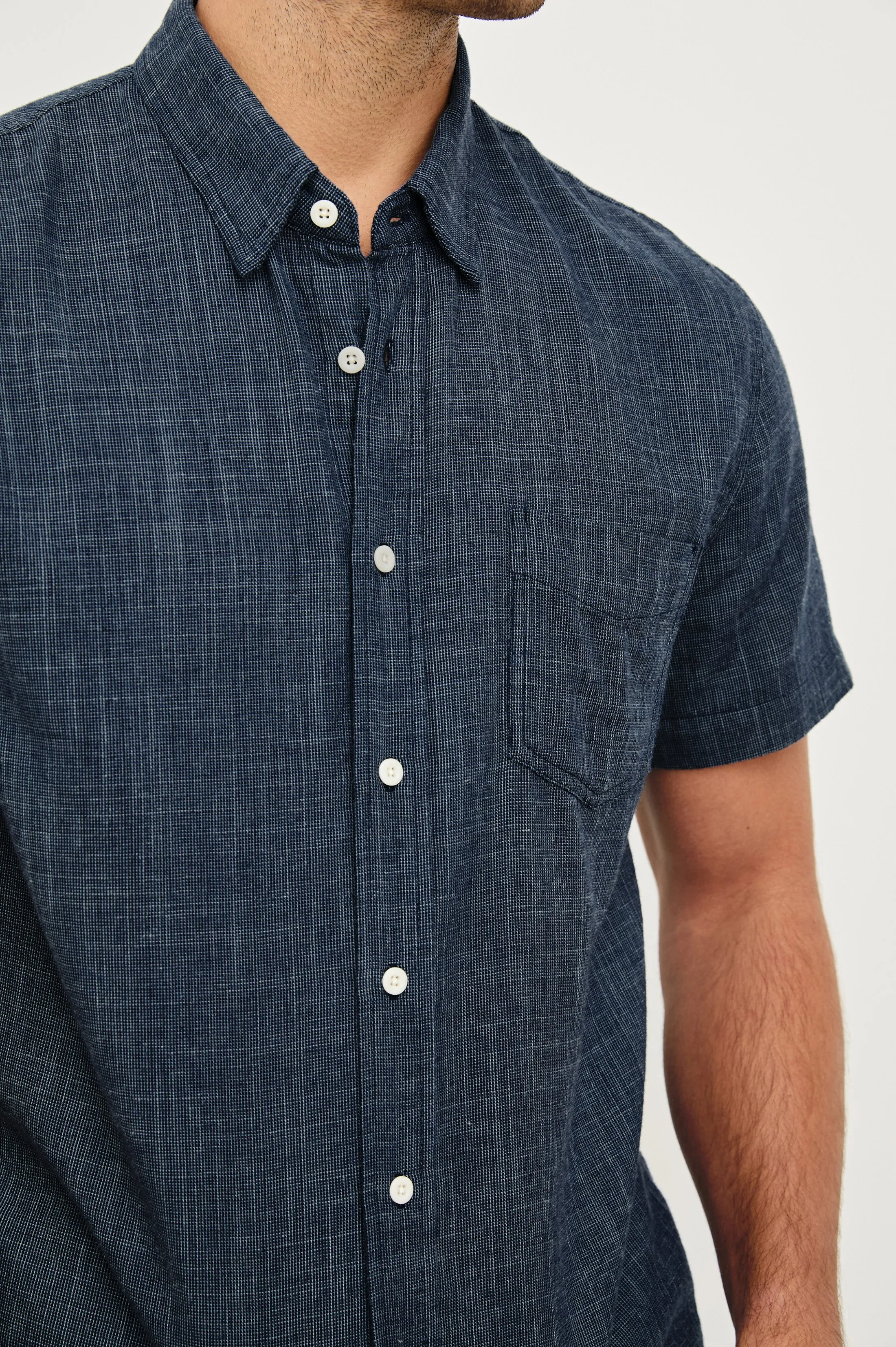 FAIRFAX SHIRT - NAVY ETCH sold by Rails product image thumbnail 2