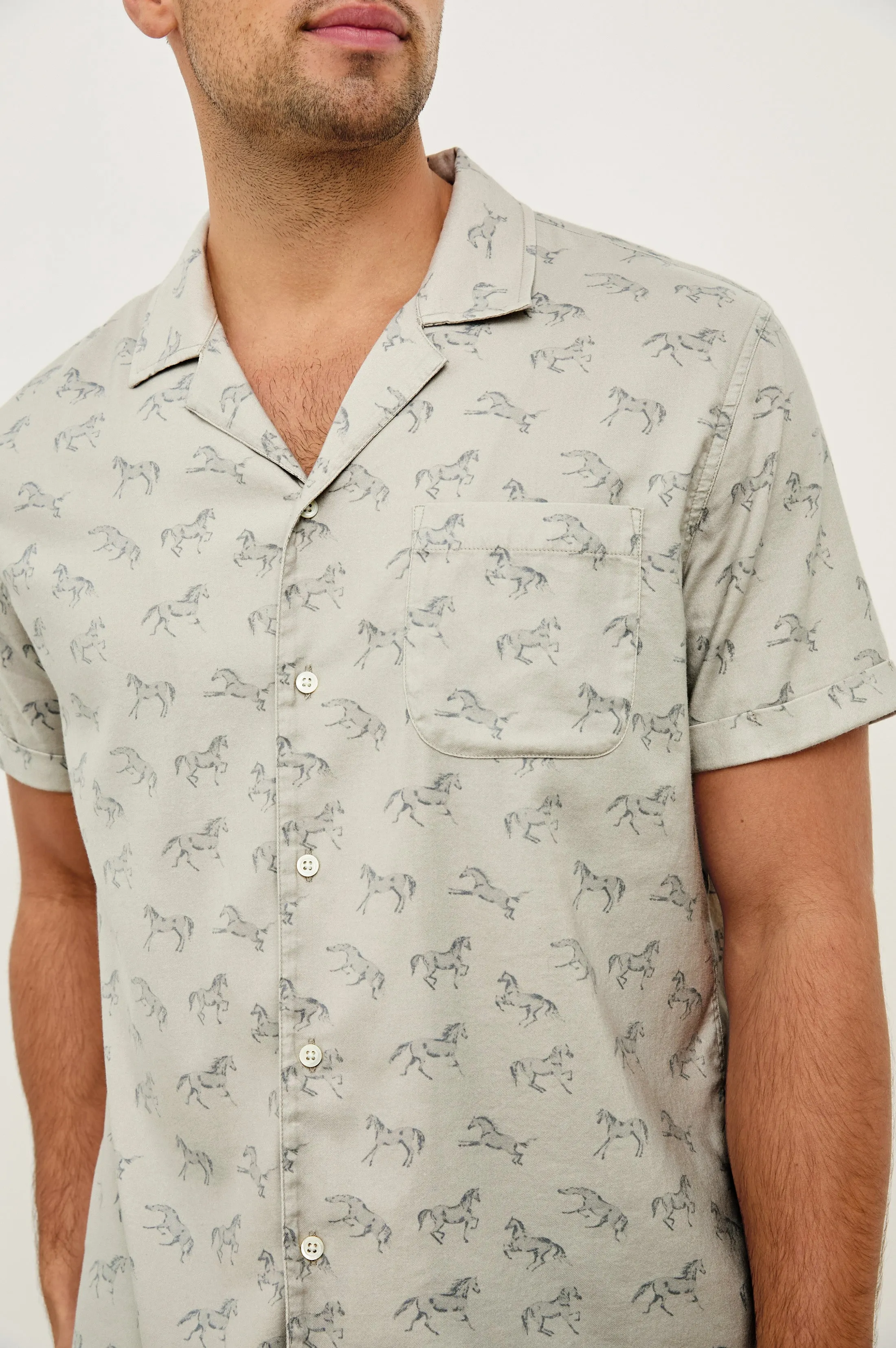 MORENO SHIRT - STALLION PARCHMENT INDIGO sold by Rails product image thumbnail 2