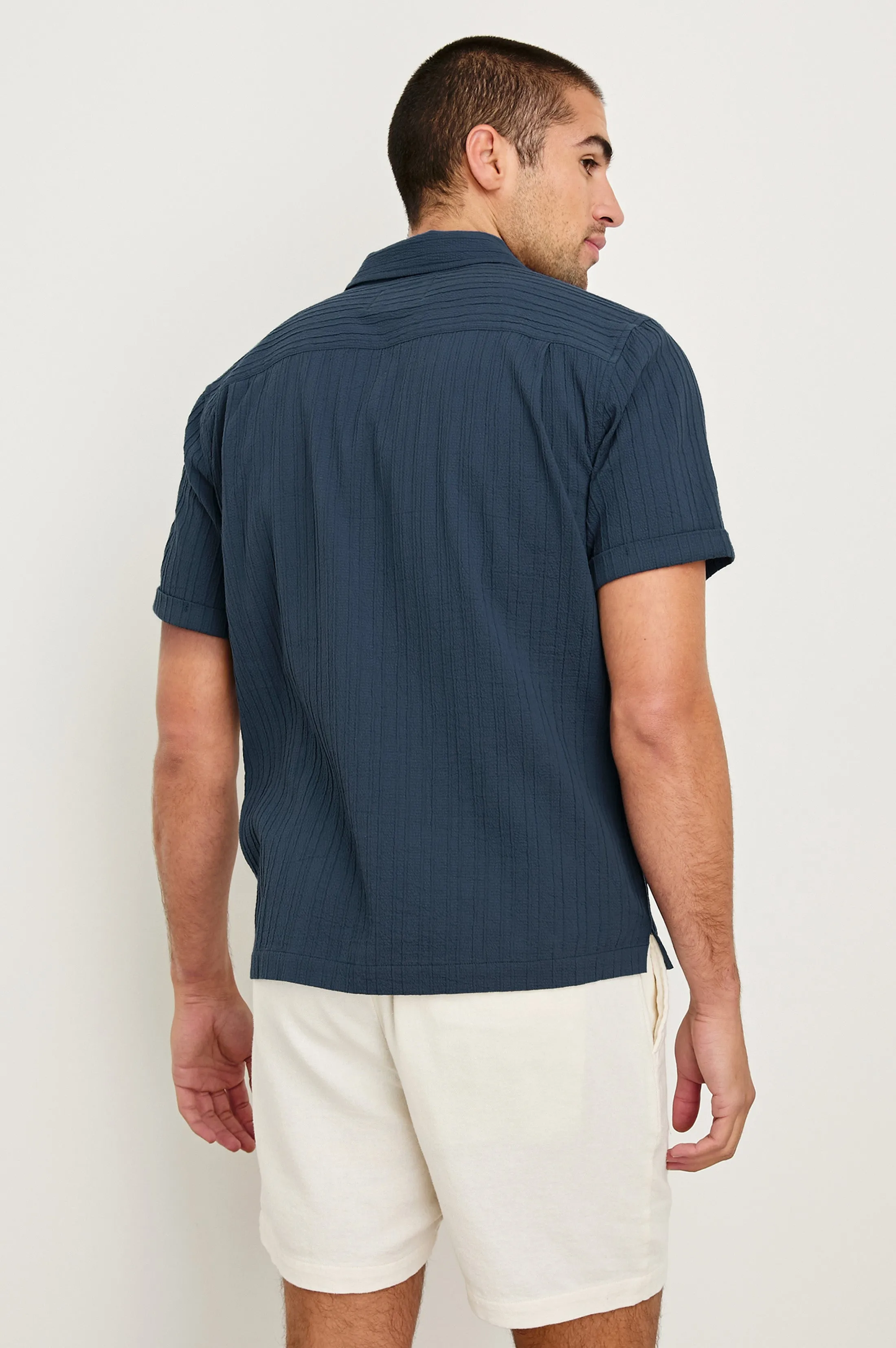 OHANA SHIRT - SEA BLUE sold by Rails product image thumbnail 4