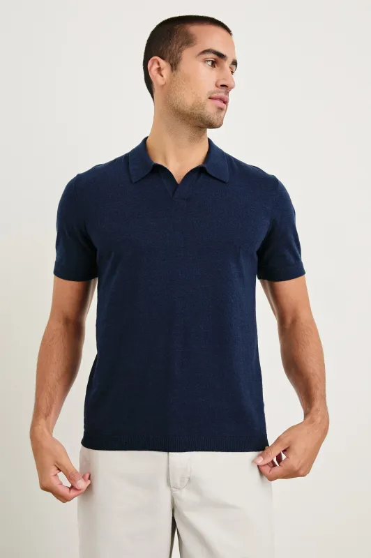 HAYDEN POLO SHIRT - NAVY sold by Rails