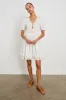 TULIP DRESS - WHITE sold by Rails