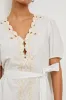 TULIP DRESS - WHITE sold by Rails