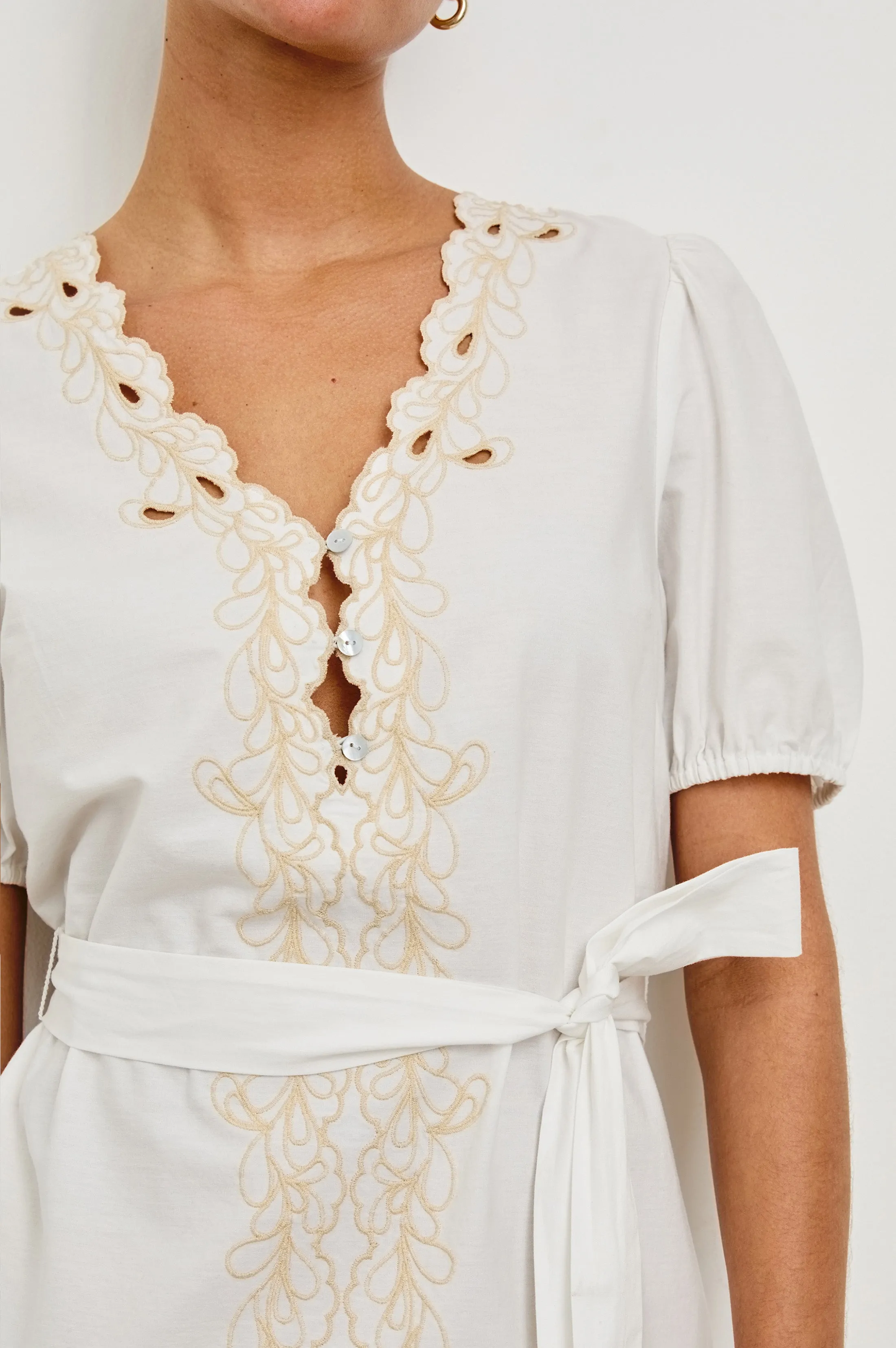 TULIP DRESS - WHITE sold by Rails product image thumbnail 2