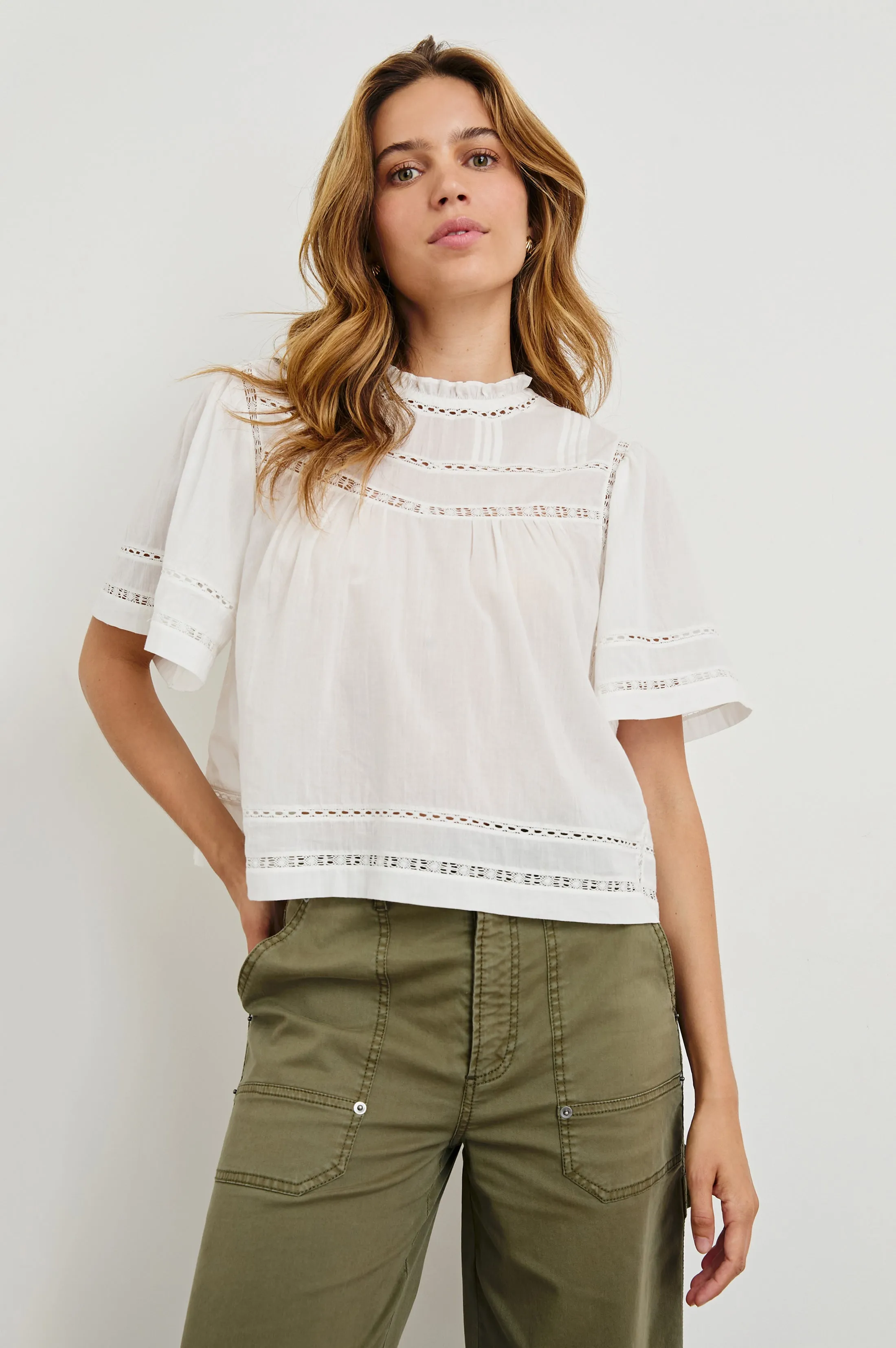 DAISY TOP - WHITE sold by Rails product image thumbnail 4