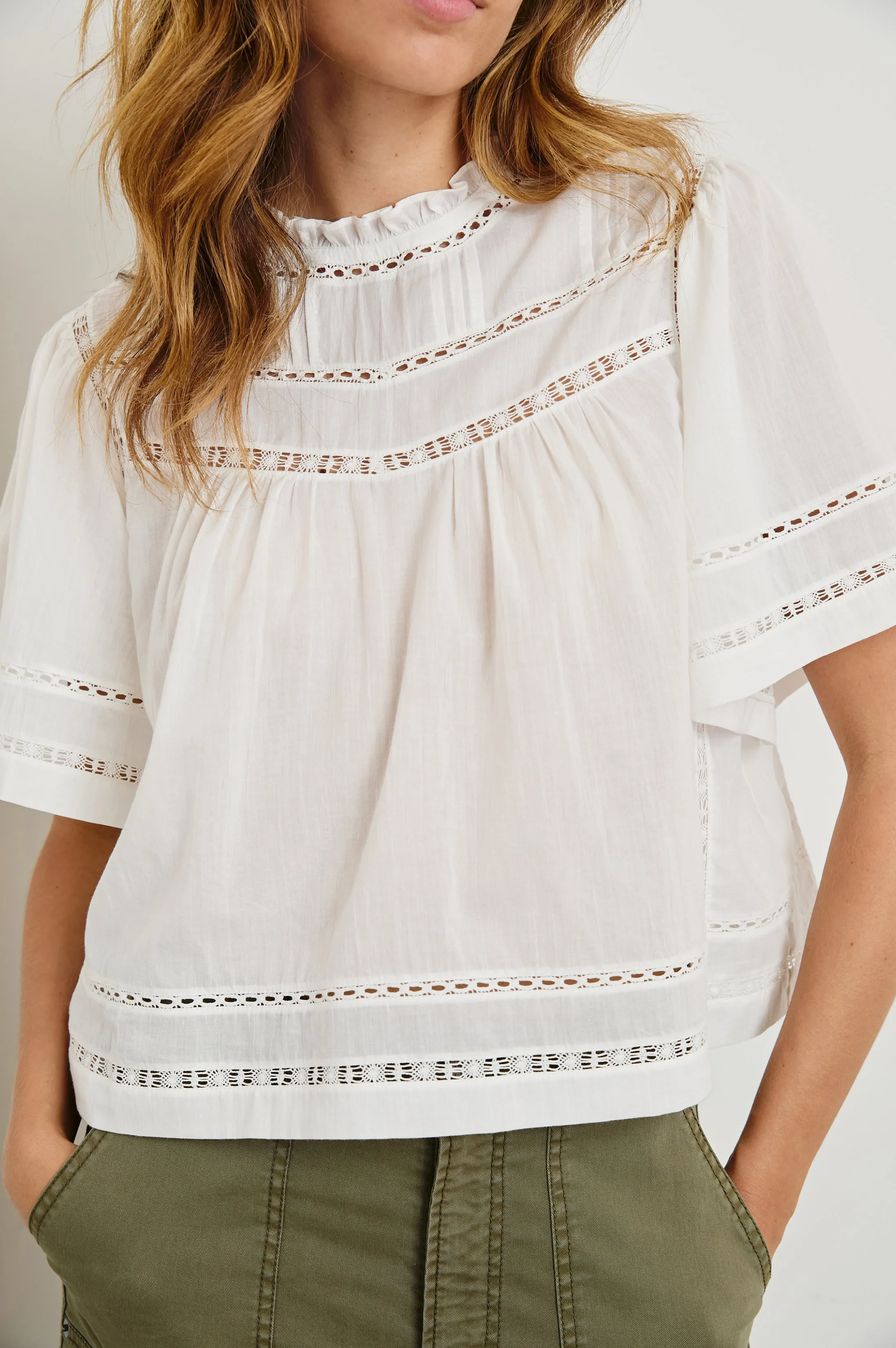 DAISY TOP - WHITE sold by Rails product image thumbnail 2