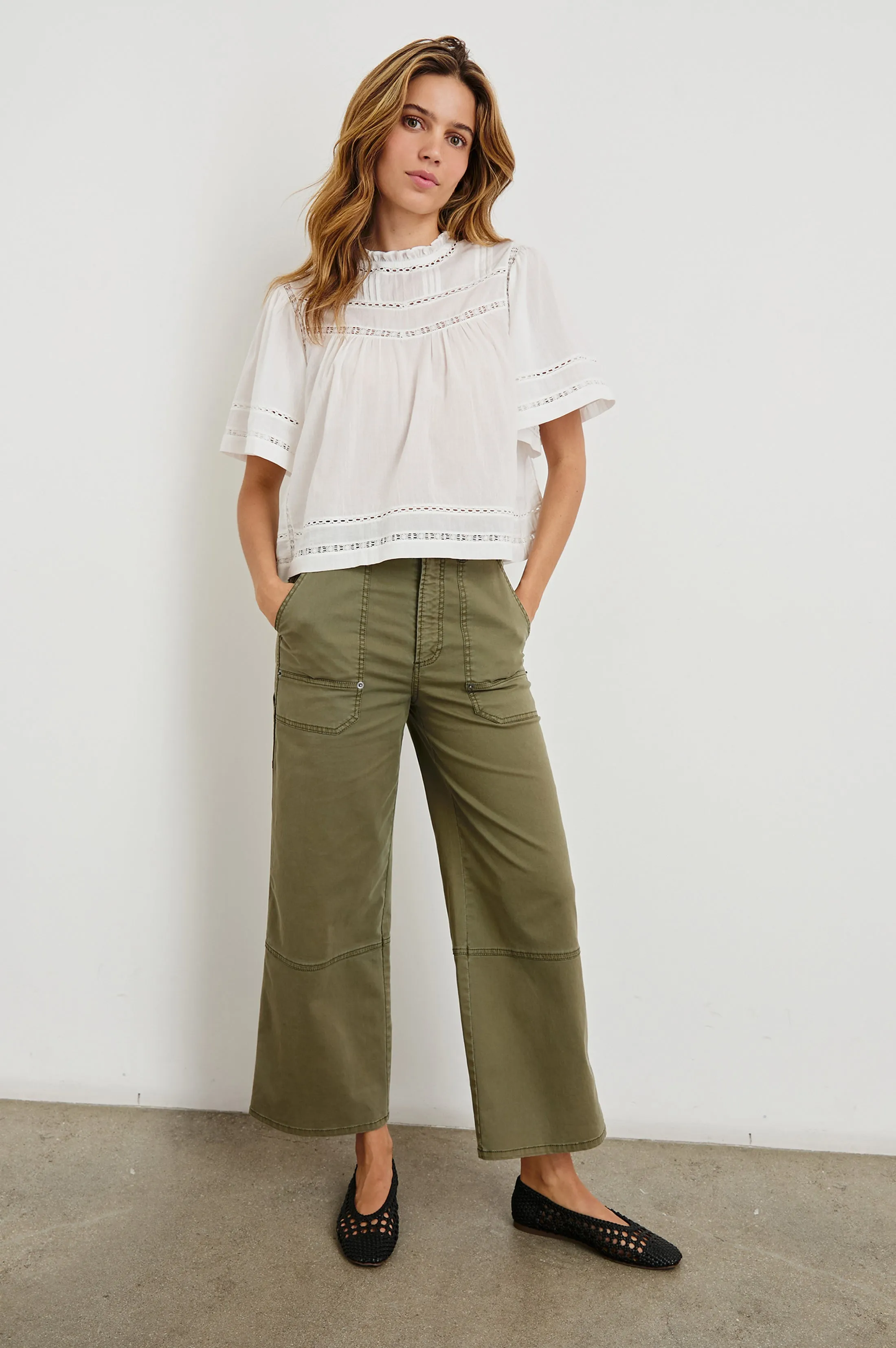 DAISY TOP - WHITE sold by Rails product image thumbnail 3