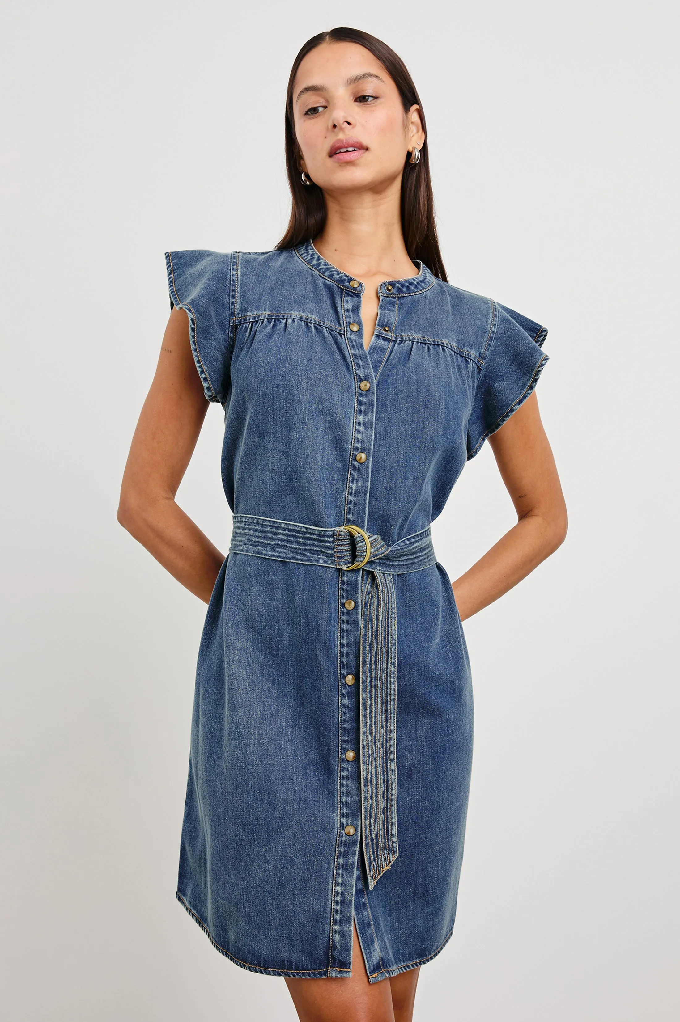 LETTA DRESS - CLASSIC BLUE sold by Rails