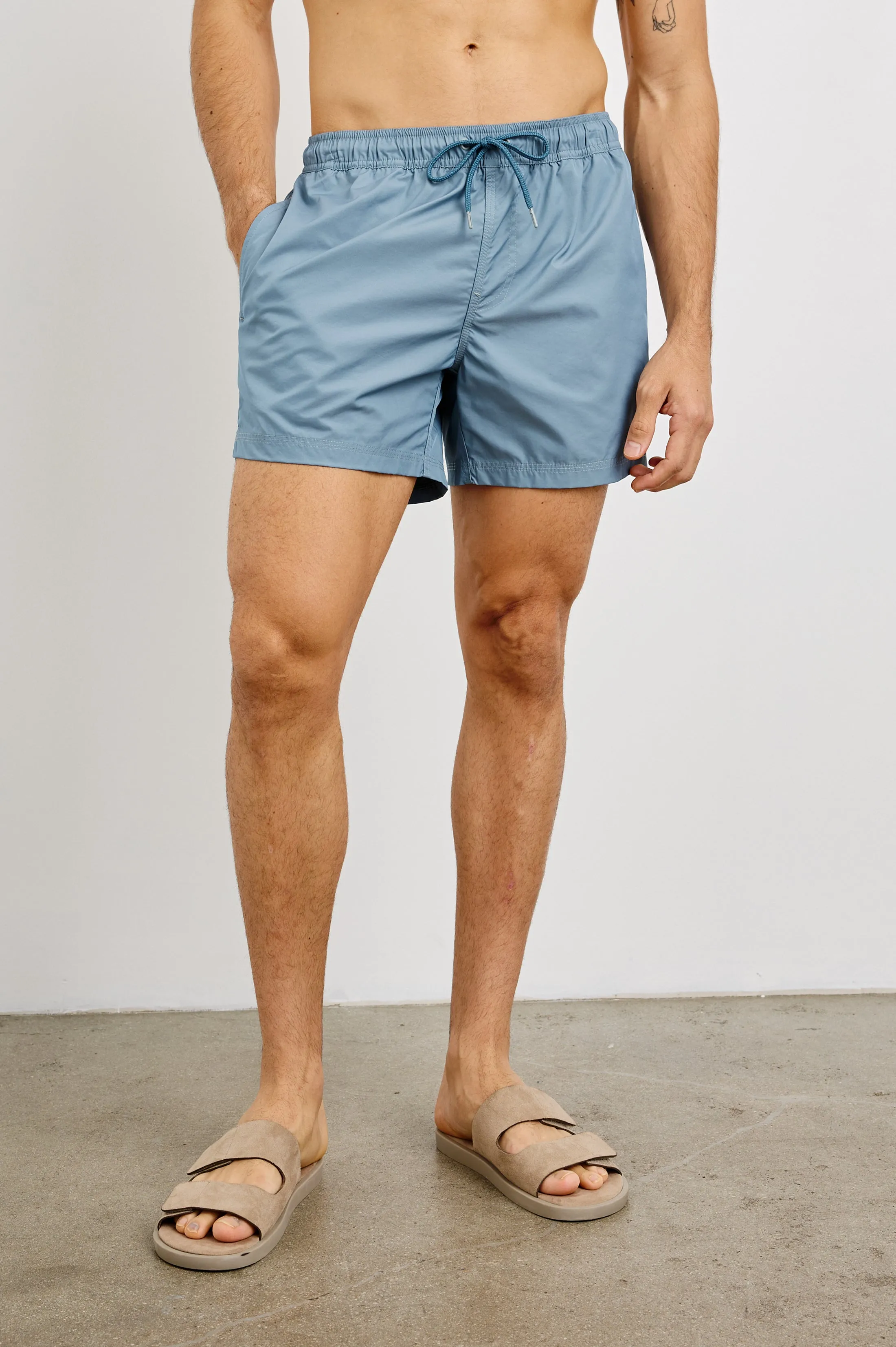 LA BREA SWIM SHORT - SLATE BLUE sold by Rails