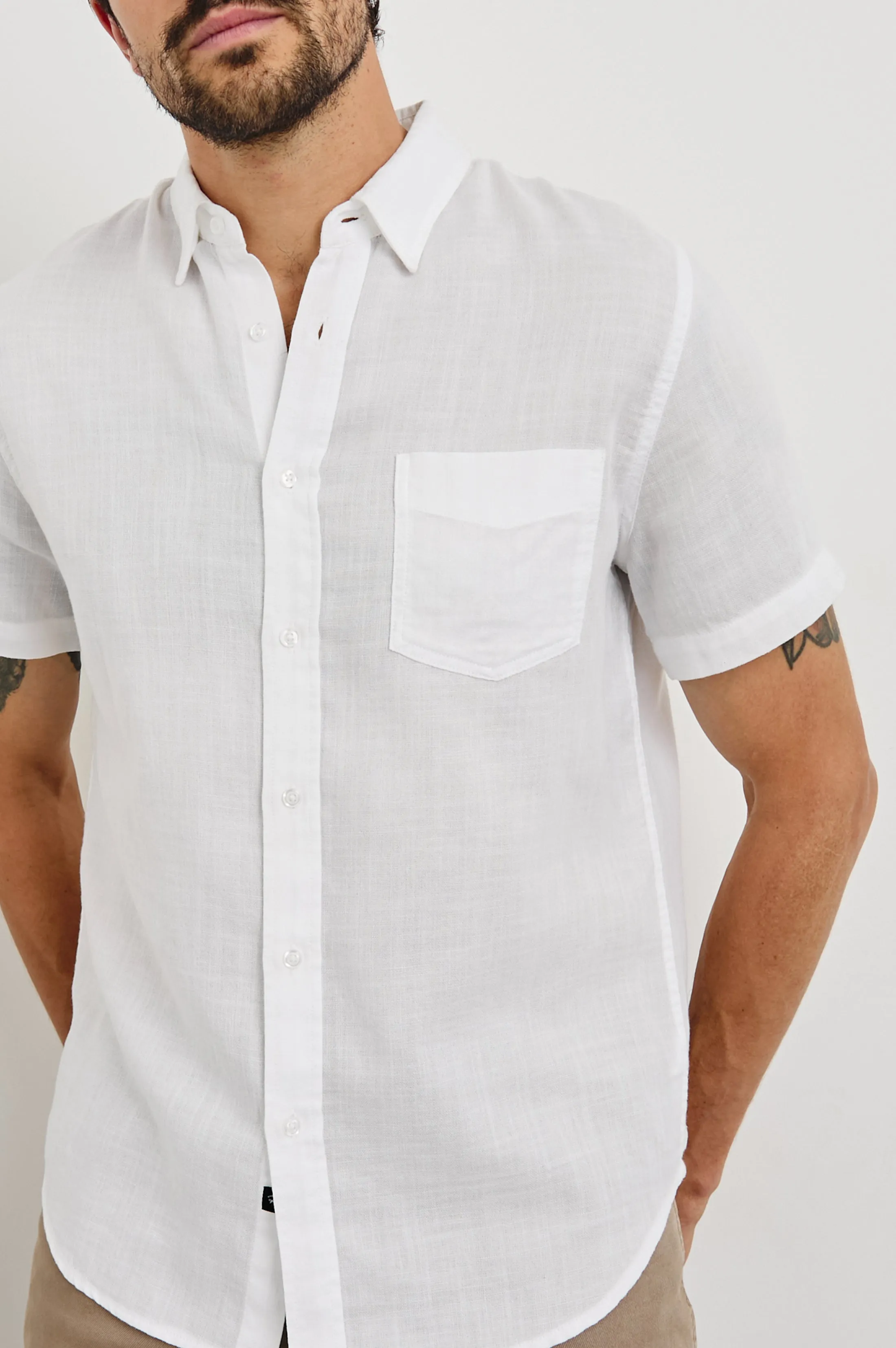 FAIRFAX RELAXED FIT SHIRT - WHITE sold by Rails product image thumbnail 2