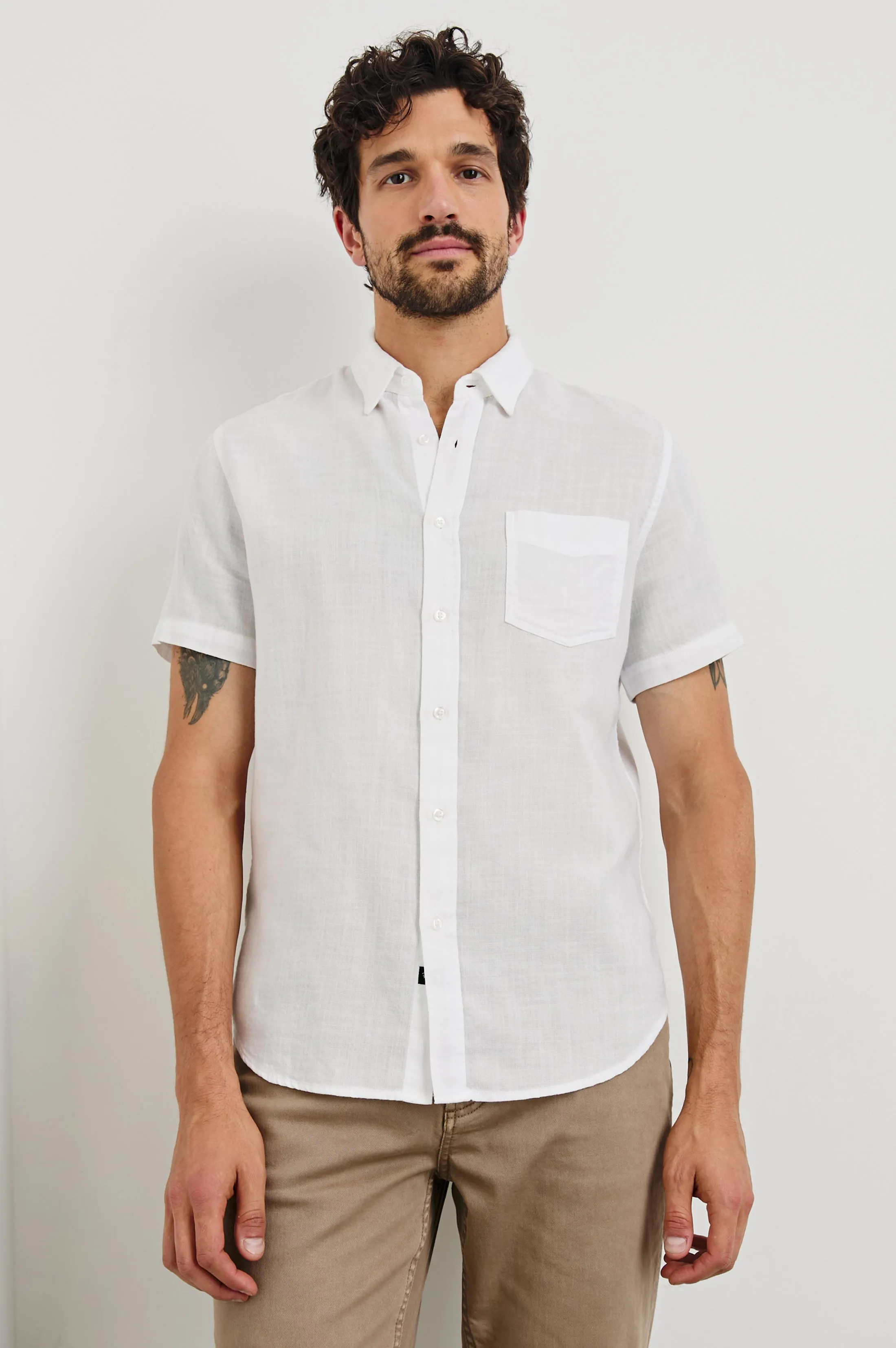 FAIRFAX RELAXED FIT SHIRT - WHITE sold by Rails product image thumbnail 4