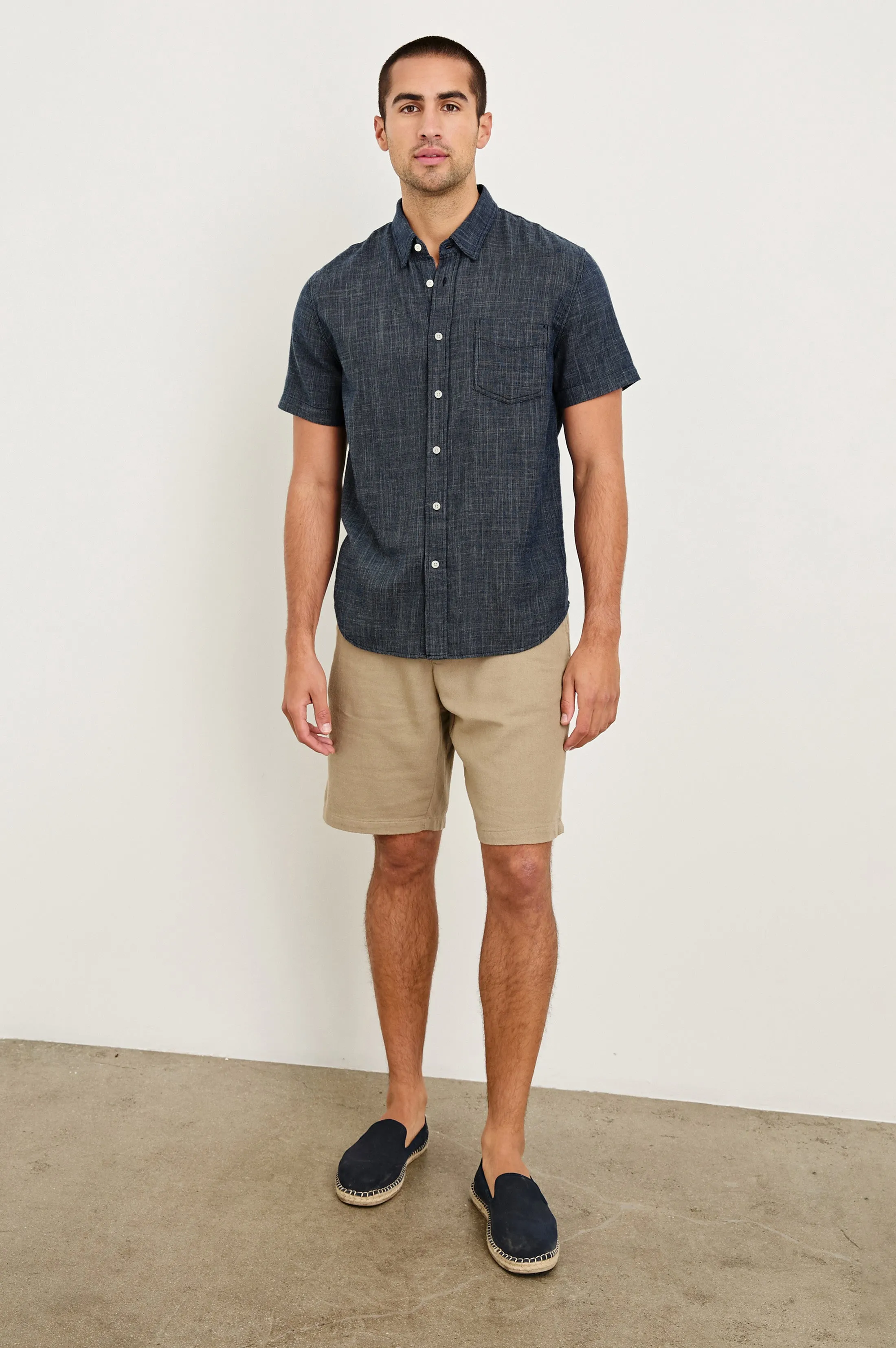FAIRFAX RELAXED FIT SHIRT - NAVY ETCH sold by Rails product image thumbnail 3