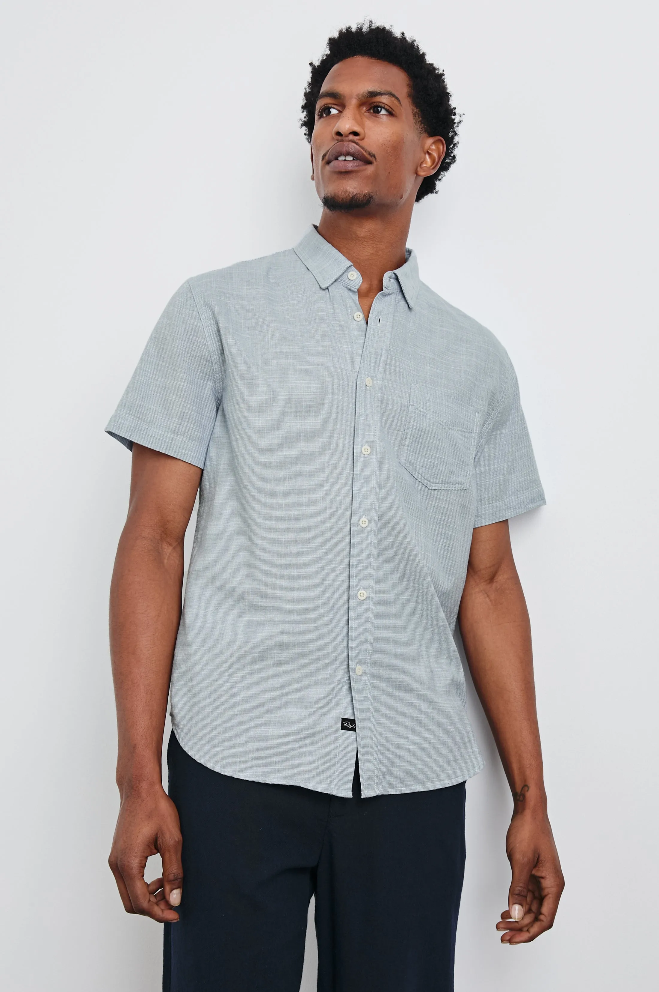 FAIRFAX RELAXED FIT SHIRT - TIDAL ETCH sold by Rails