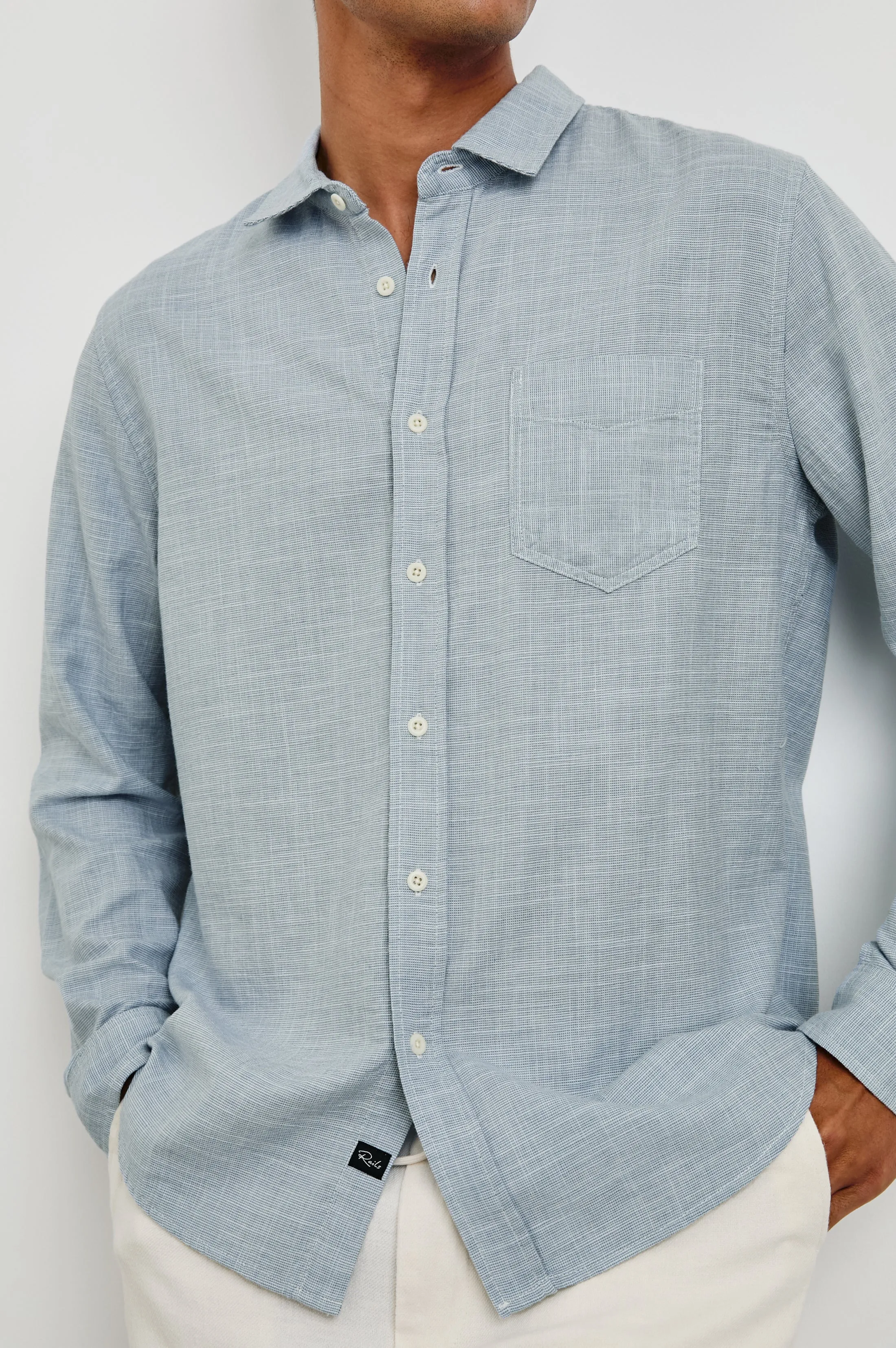 WYATT RELAXED FIT SHIRT - TIDAL ETCH sold by Rails product image thumbnail 2