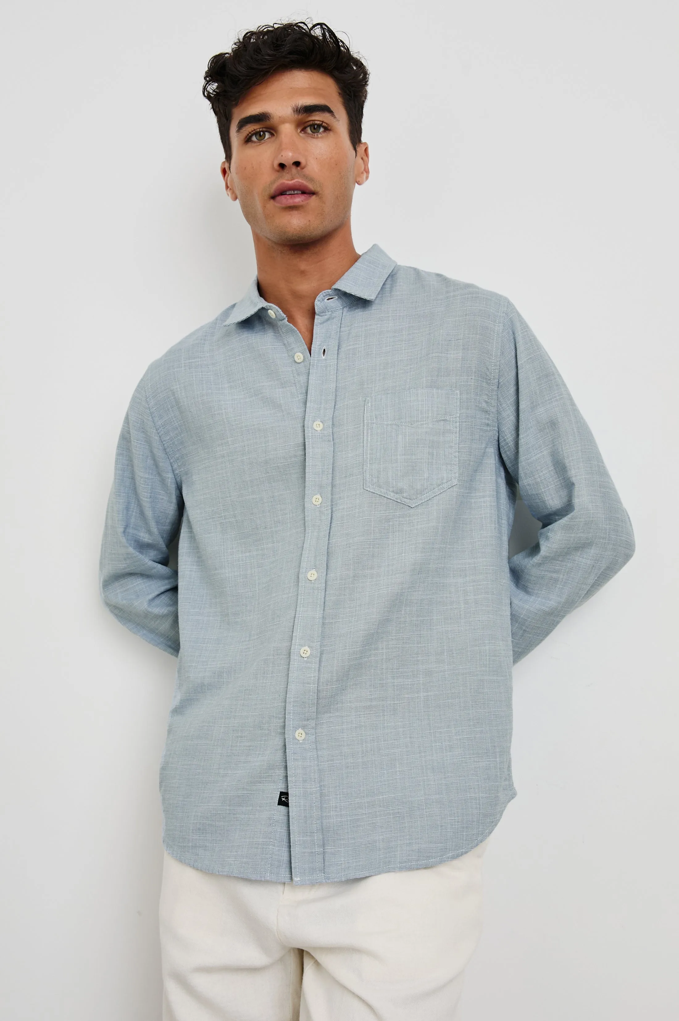 WYATT RELAXED FIT SHIRT - TIDAL ETCH sold by Rails