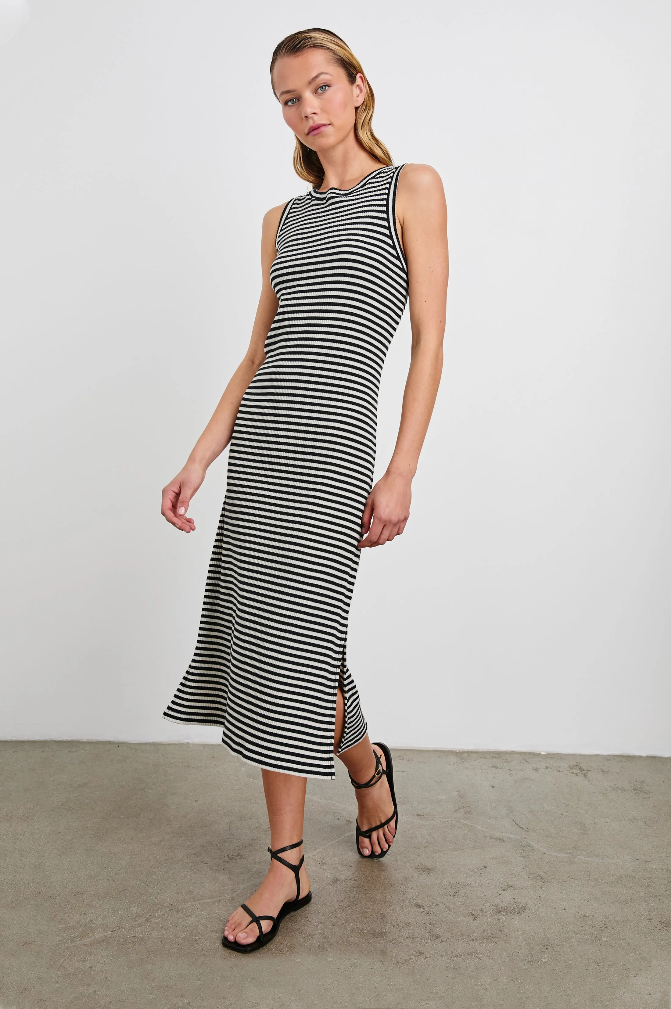 THE TANK DRESS - BLACK BIRCH STRIPE sold by Rails product image thumbnail 4