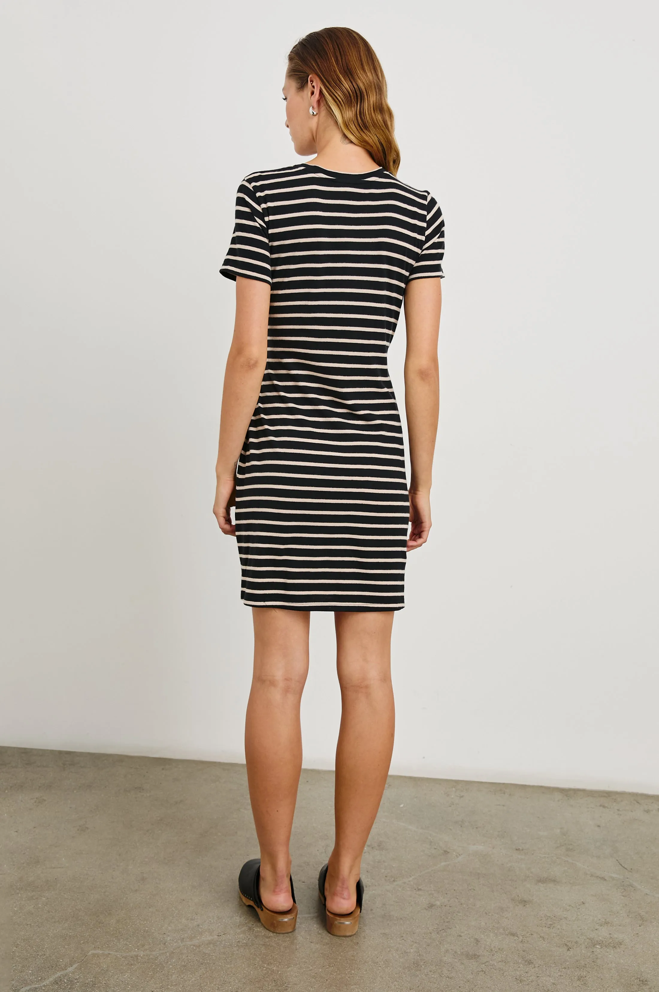 EDIE DRESS - BLACK IVORY STRIPE sold by Rails product image thumbnail 5