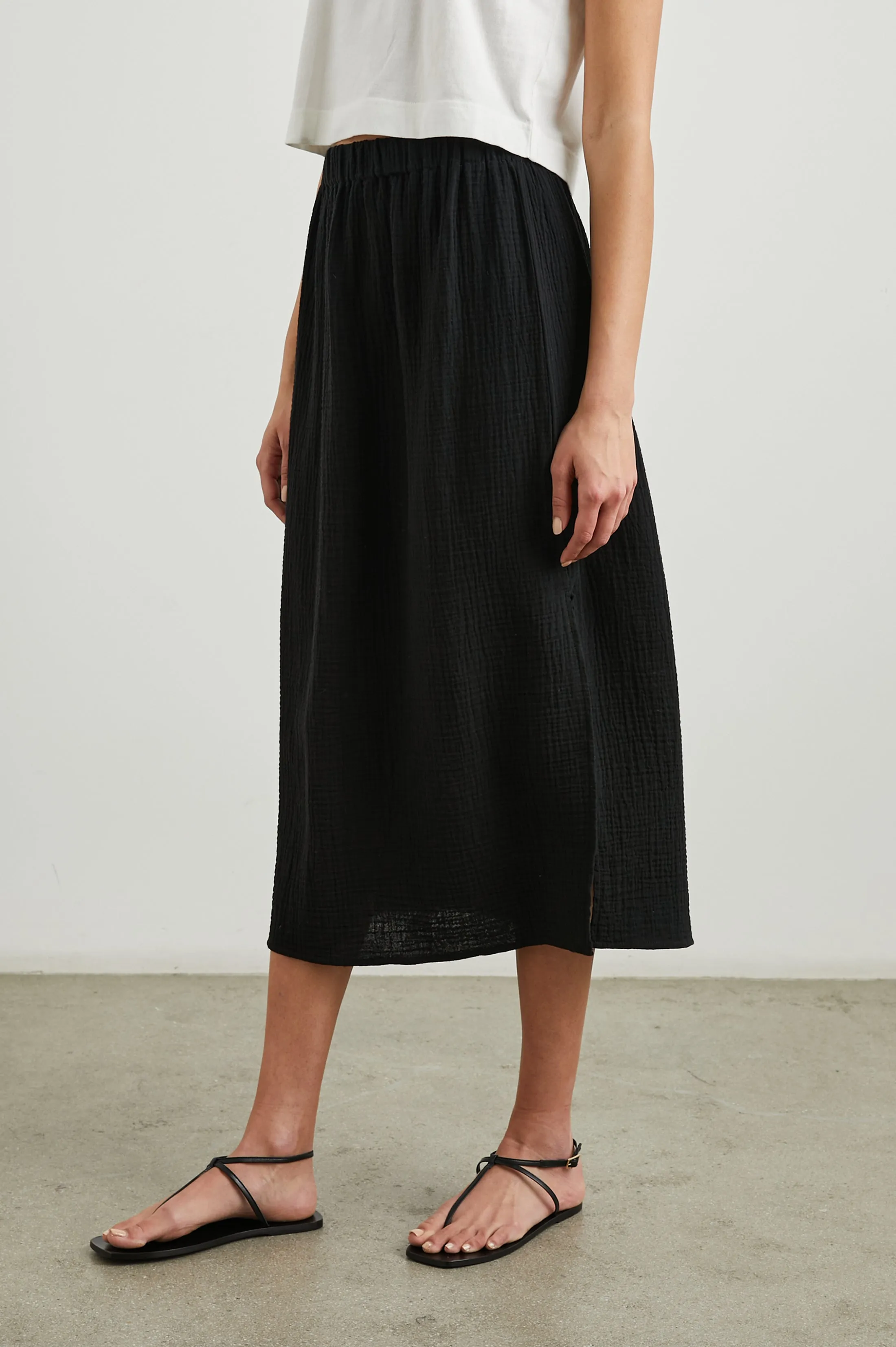 SORAYA SKIRT - BLACK sold by Rails product image thumbnail 3