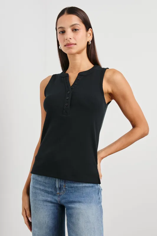 MAYLA TOP - BLACK sold by Rails