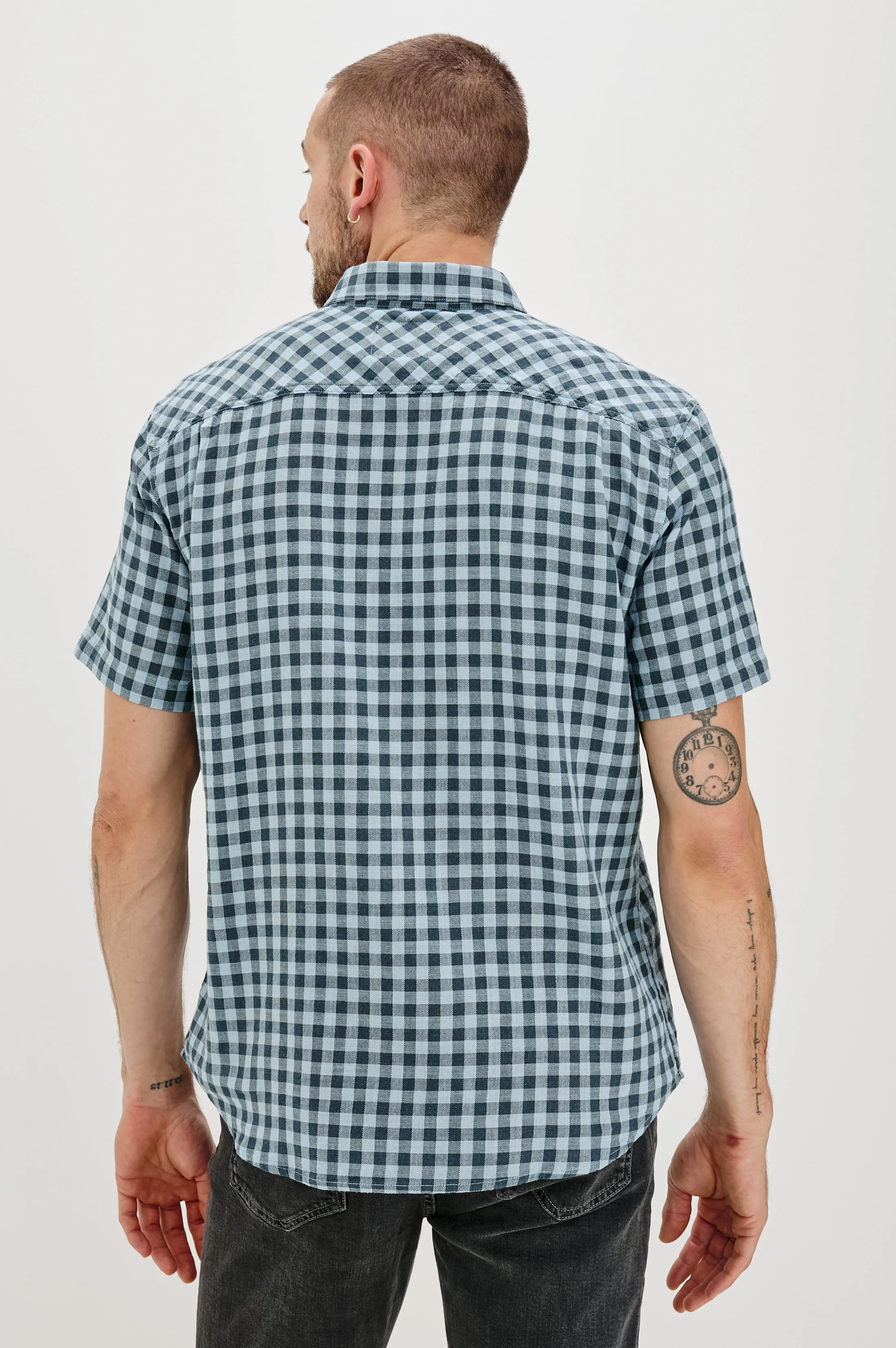 FAIRFAX SHIRT - BLACK OPAL SKY sold by Rails product image thumbnail 4