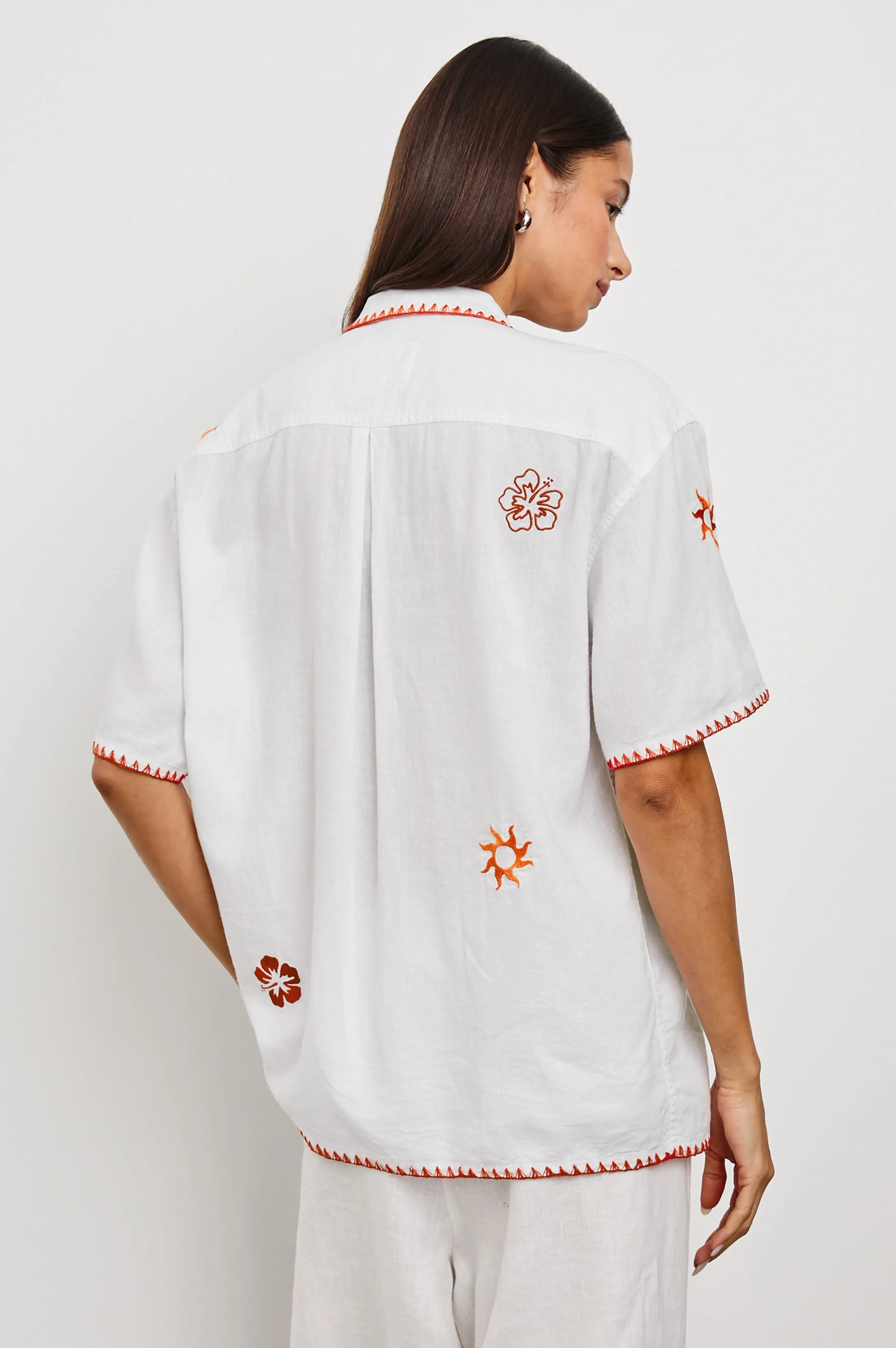 ISLAND SHIRT - WHITE sold by Rails product image thumbnail 4