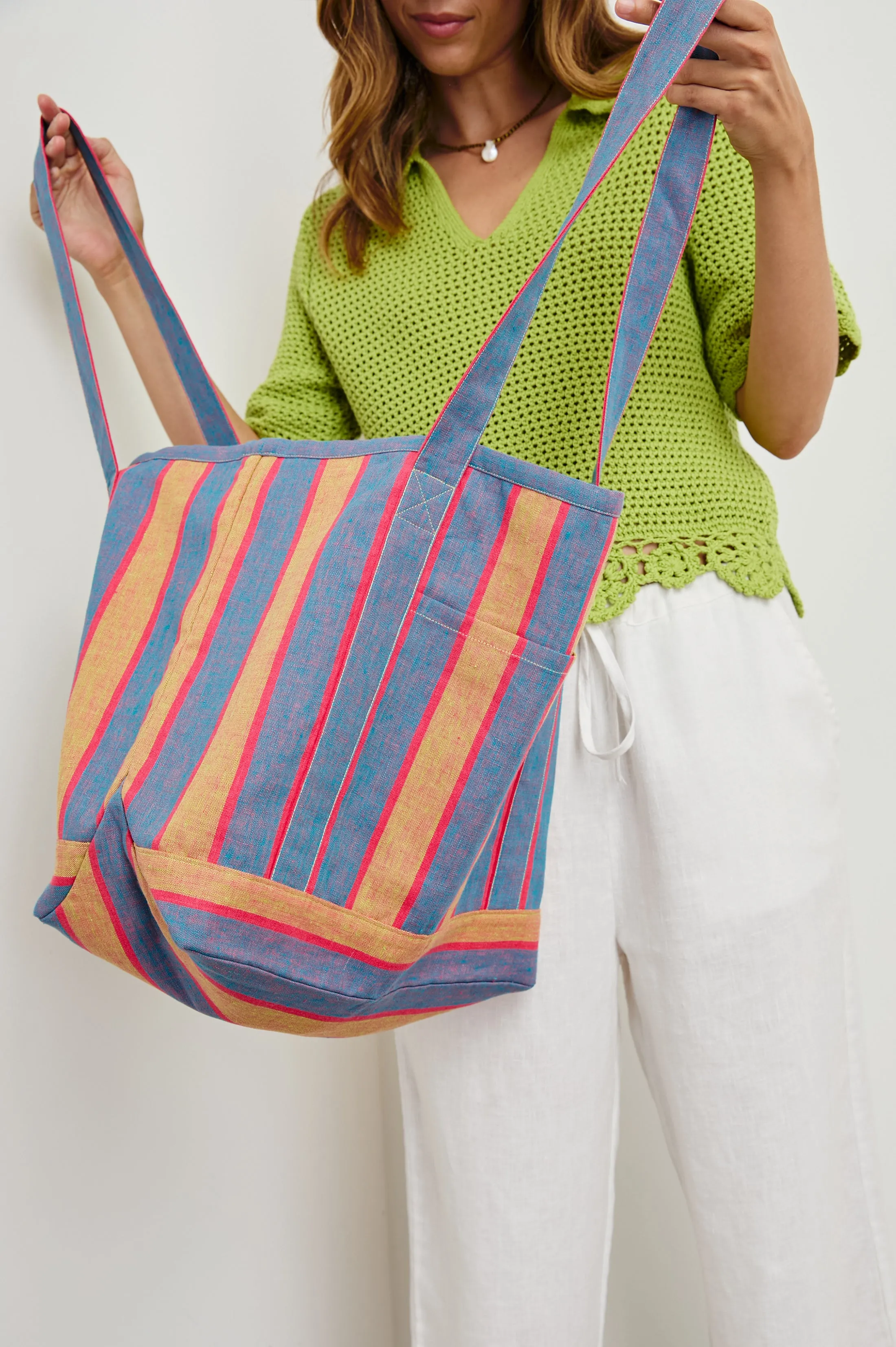 BEACH TOTE - RIO STRIPE sold by Rails product image thumbnail 3