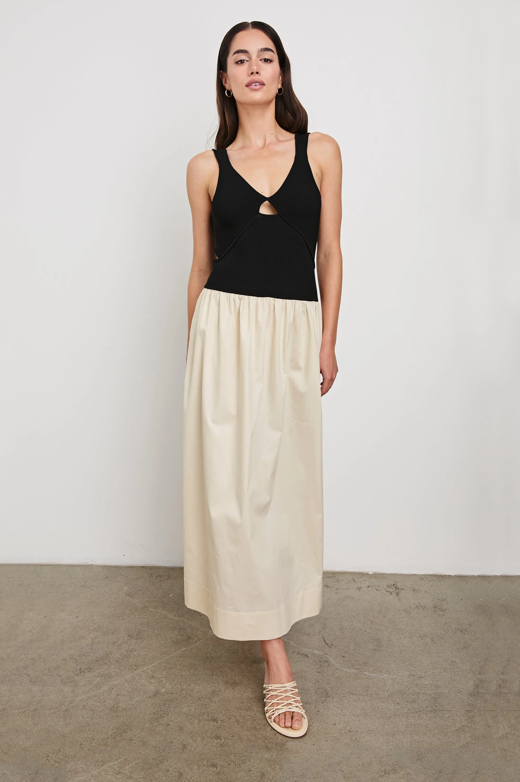 RAQUEL DRESS - BLACK IVORY sold by Rails product image thumbnail 4