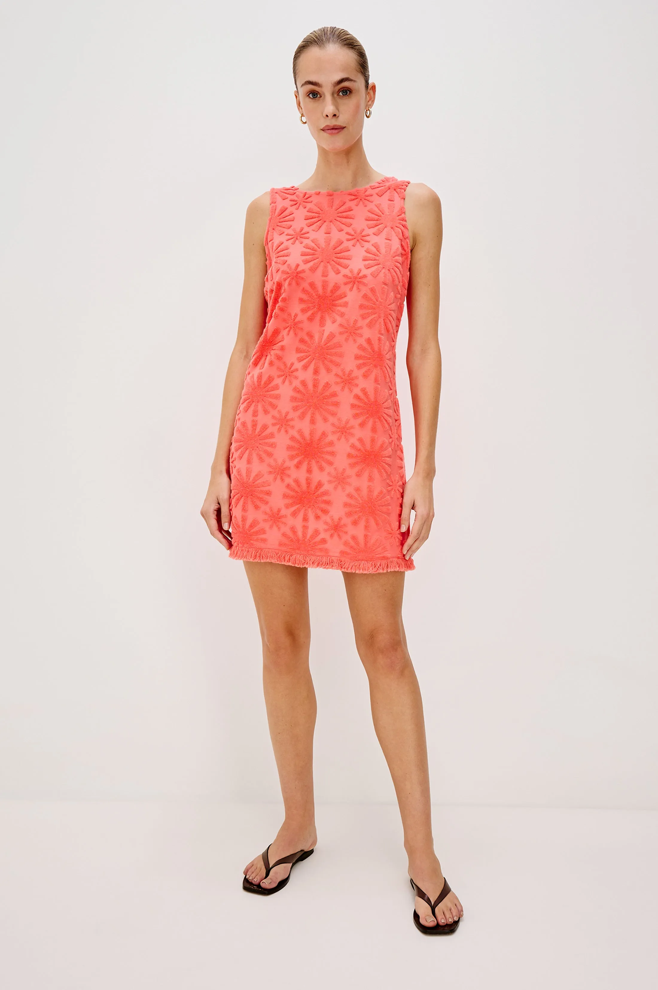 GINGER DRESS - RED SUNBURST JACQUARD sold by Rails product image thumbnail 3