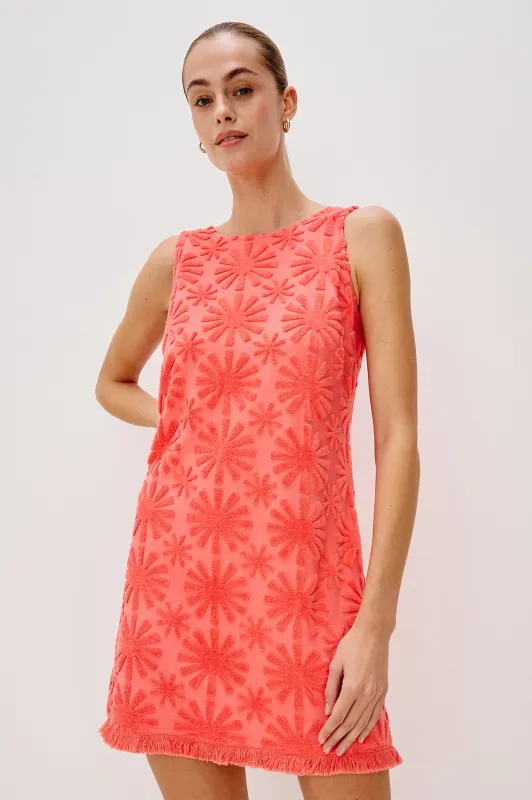 GINGER DRESS - RED SUNBURST JACQUARD sold by Rails