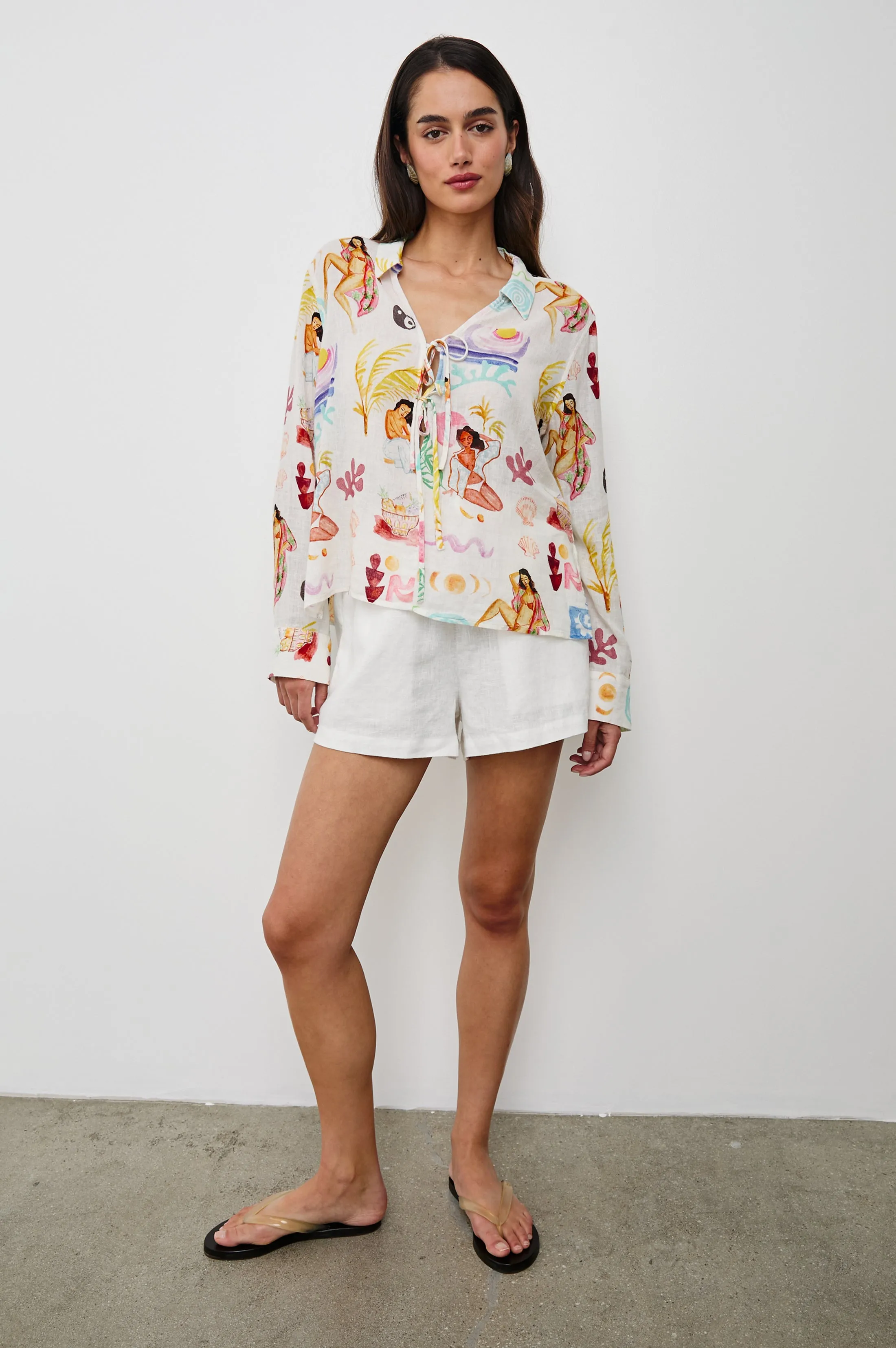 ELM SHIRT - IVORY BATHING LADIES sold by Rails product image thumbnail 3