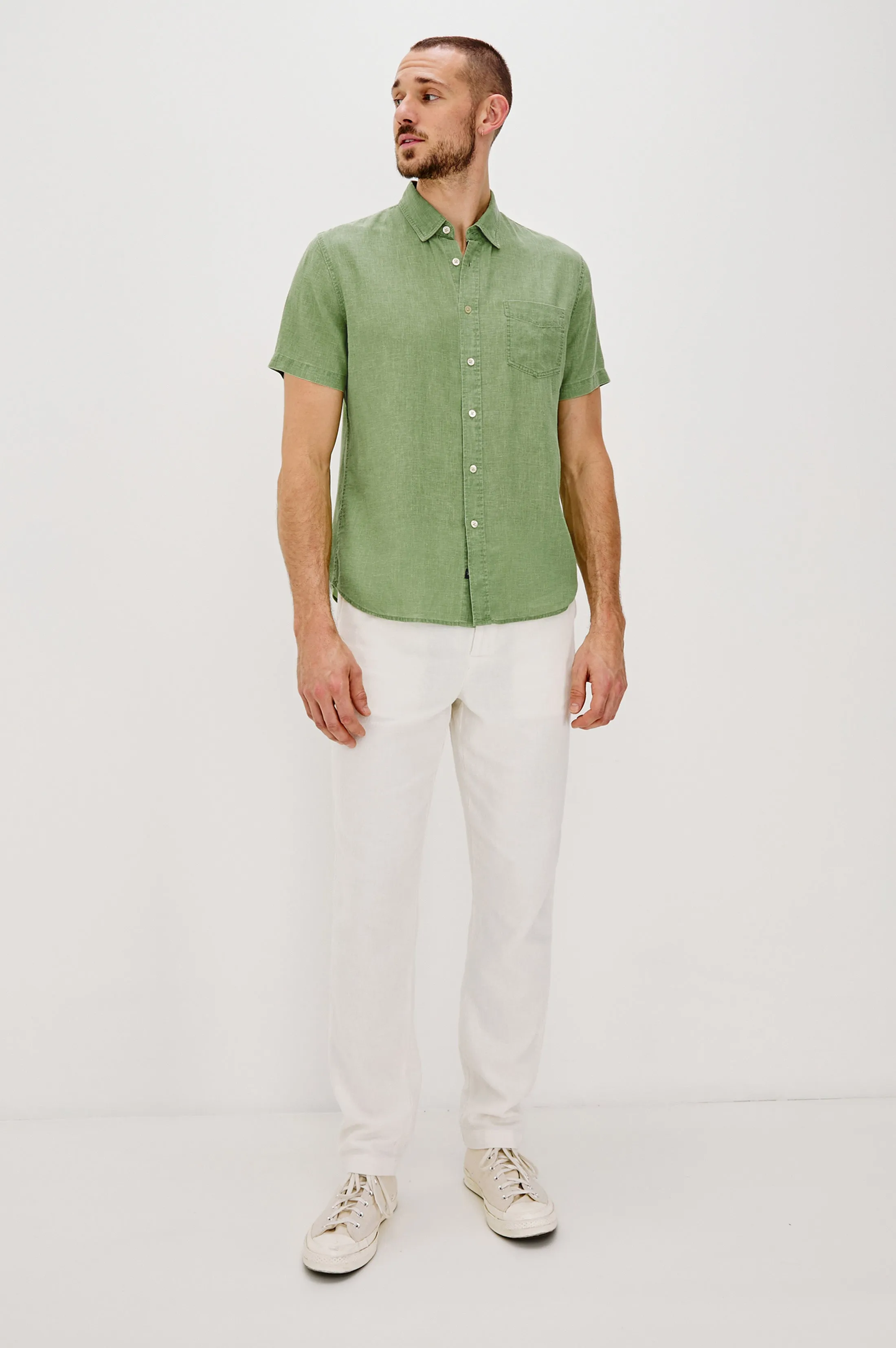 PAROS SHIRT - MATCHA sold by Rails product image thumbnail 3