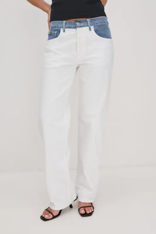 DEL MAR BOYFRIEND - SKIPPER WHITE sold by Rails