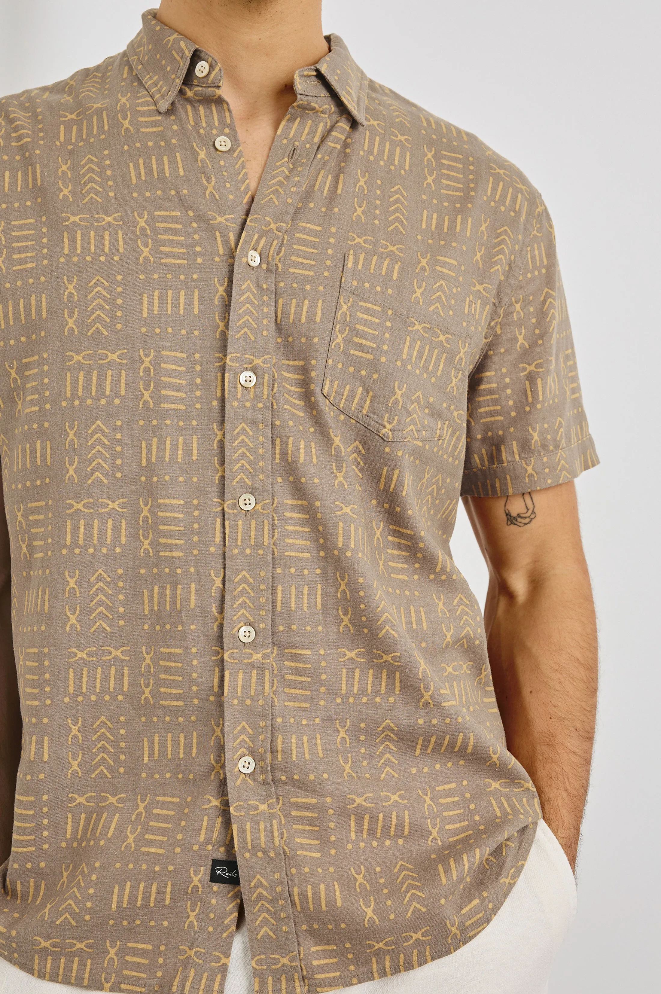 CARSON SHIRT - BALI BATIK BROWN sold by Rails product image thumbnail 2