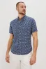 CARSON SHIRT - NERVOUS LEAF BLUE sold by Rails