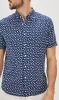 CARSON SHIRT - NERVOUS LEAF BLUE sold by Rails
