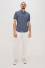 CARSON SHIRT - NERVOUS LEAF BLUE sold by Rails