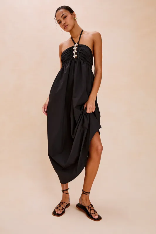 PALAZZO DRESS - BLACK sold by Rails