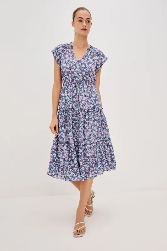 JUNI DRESS - BLUE BLOSSOM sold by Rails