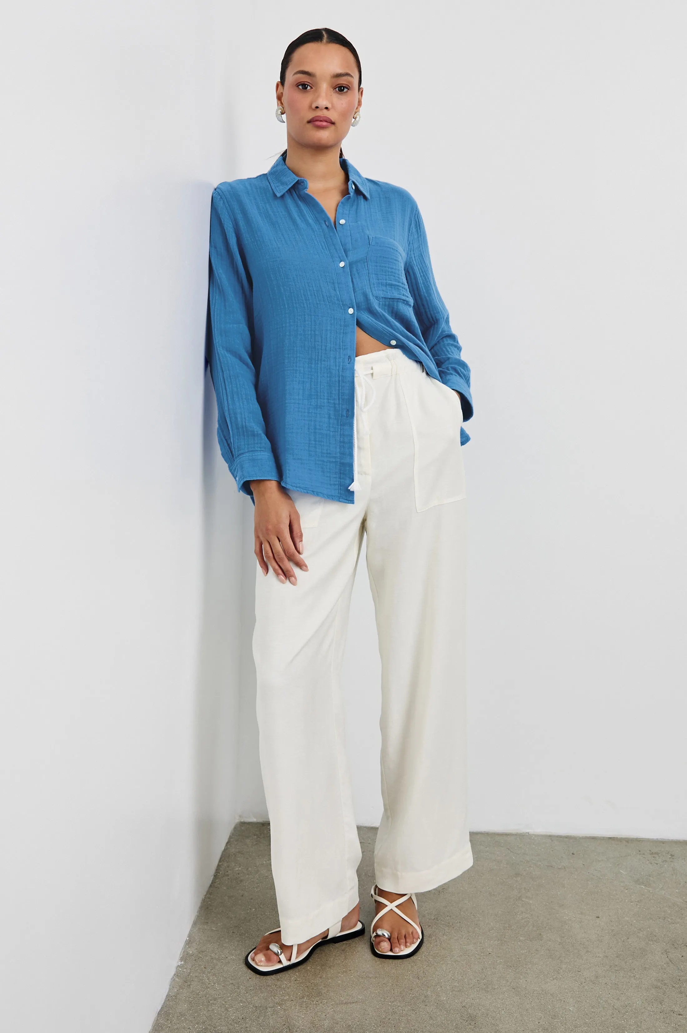 ELLIS SHIRT - FRENCH BLUE sold by Rails